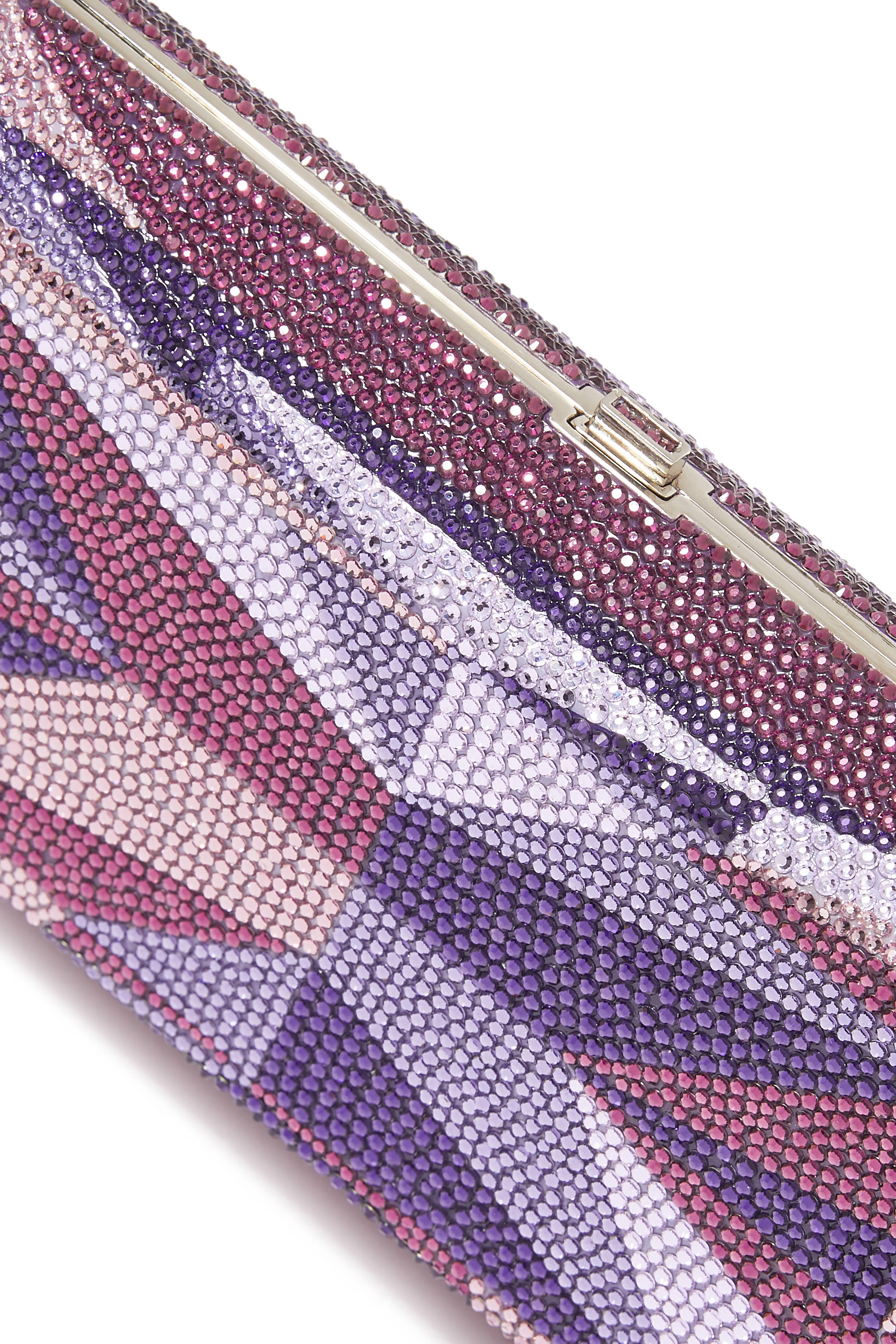 Slim Rectangle Amethyst Clutch