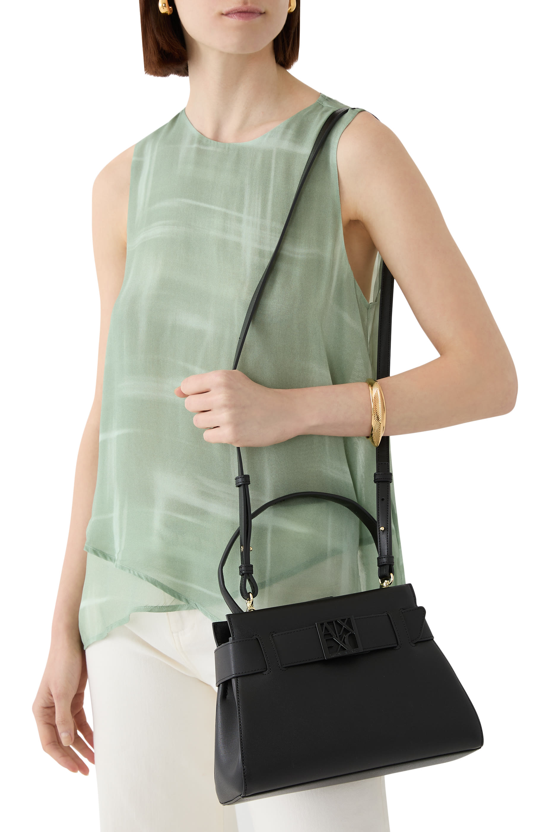 ASV Logo Detail Large Shoulder Bag