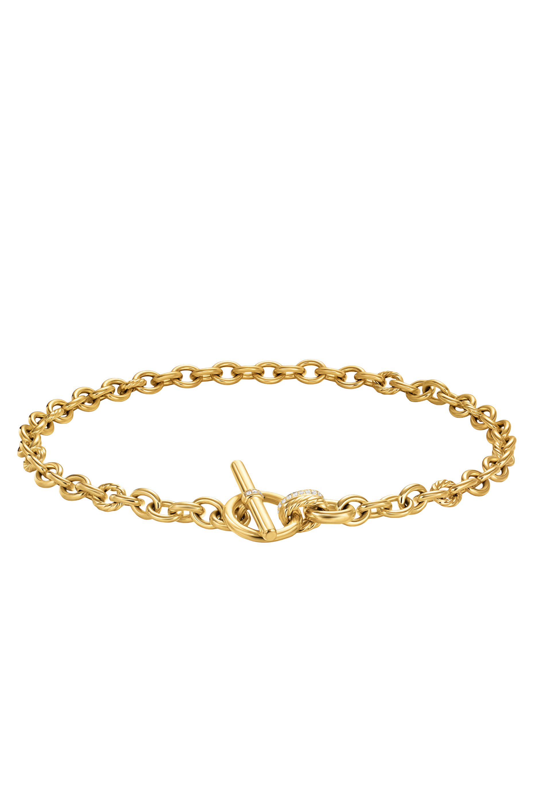 DY Mercer® Toggle Chain Necklace, 18k Yellow Gold & Diamonds