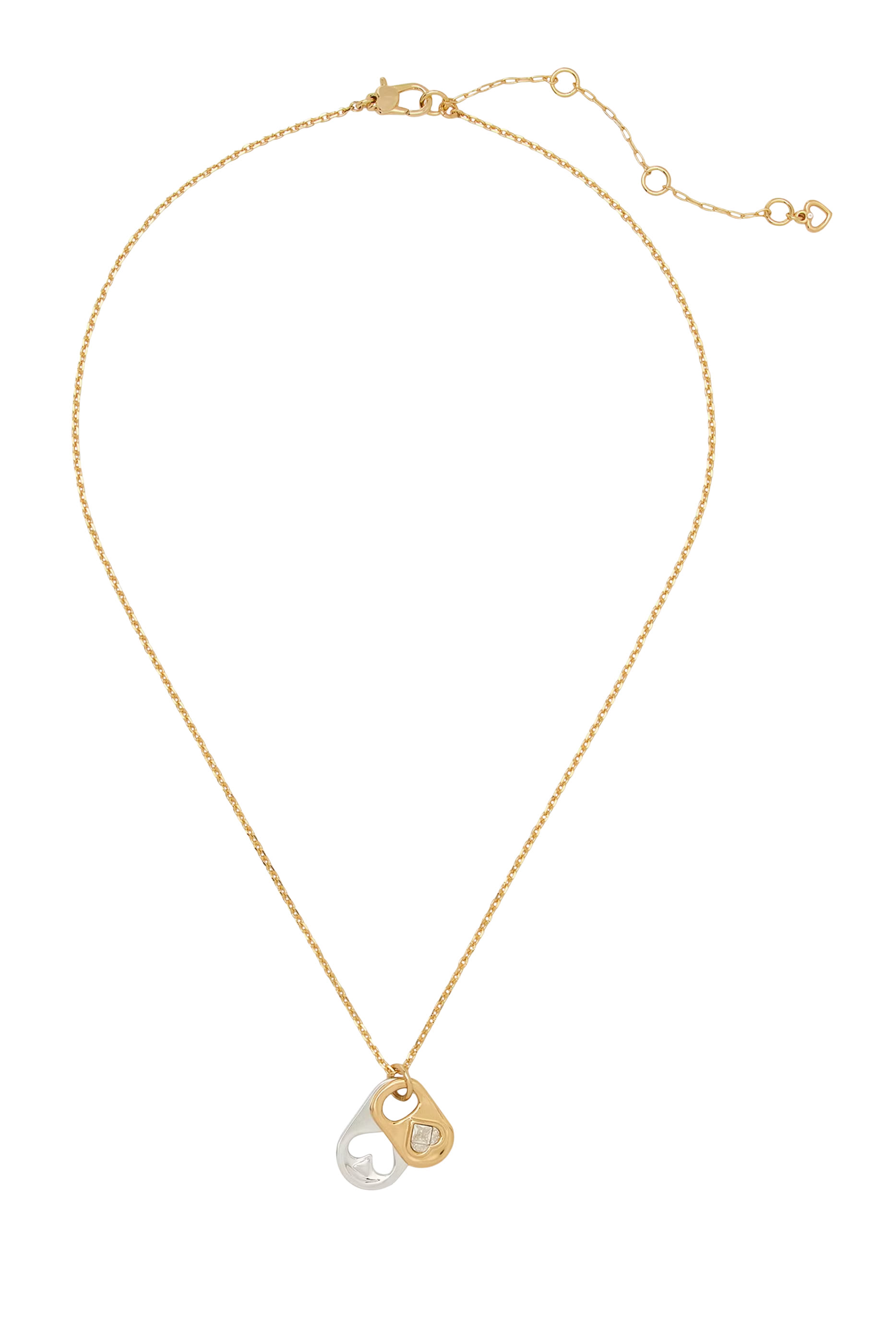 Snack Time Charm Pendant, Plated Metal & Cubic Zirconia