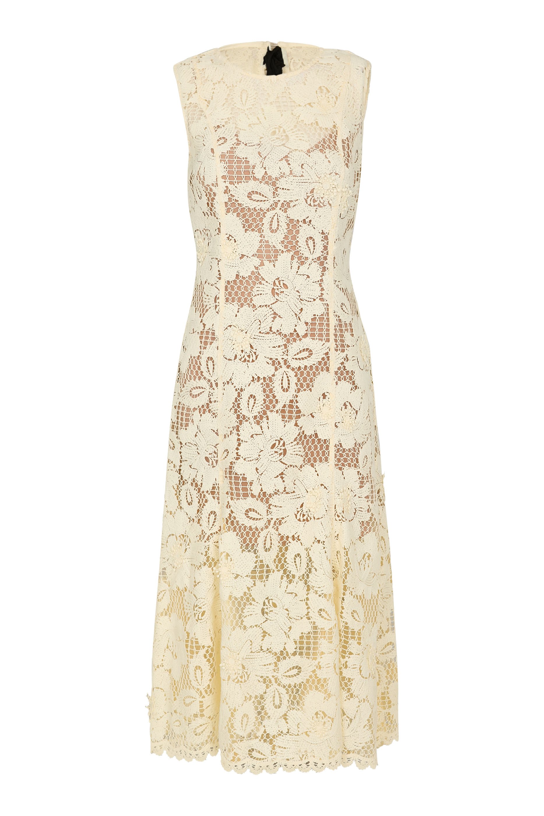 Crochet Lace Midi Dress