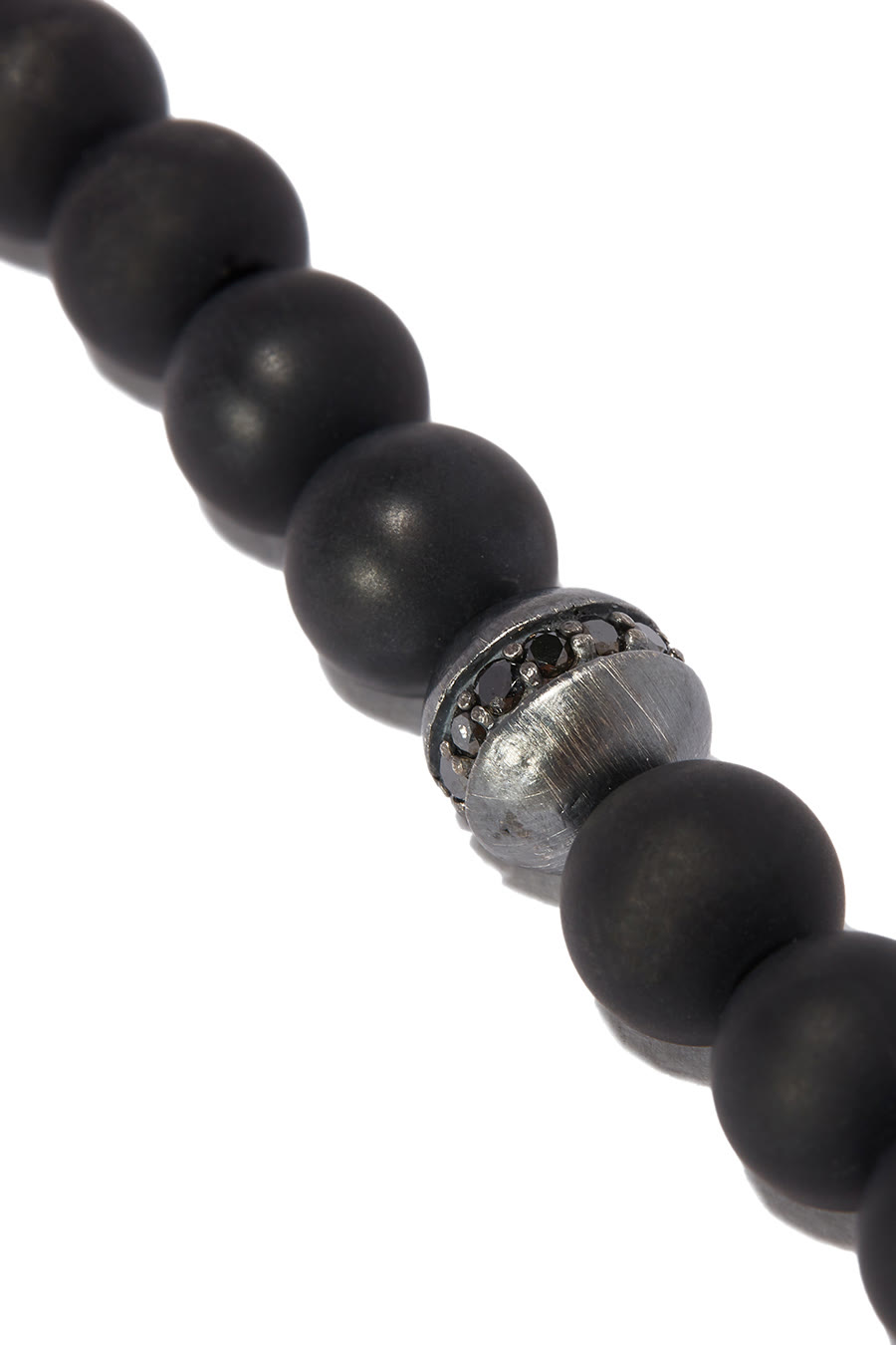 Spiritual Black Diamonds & Onyx Beads Bracelet