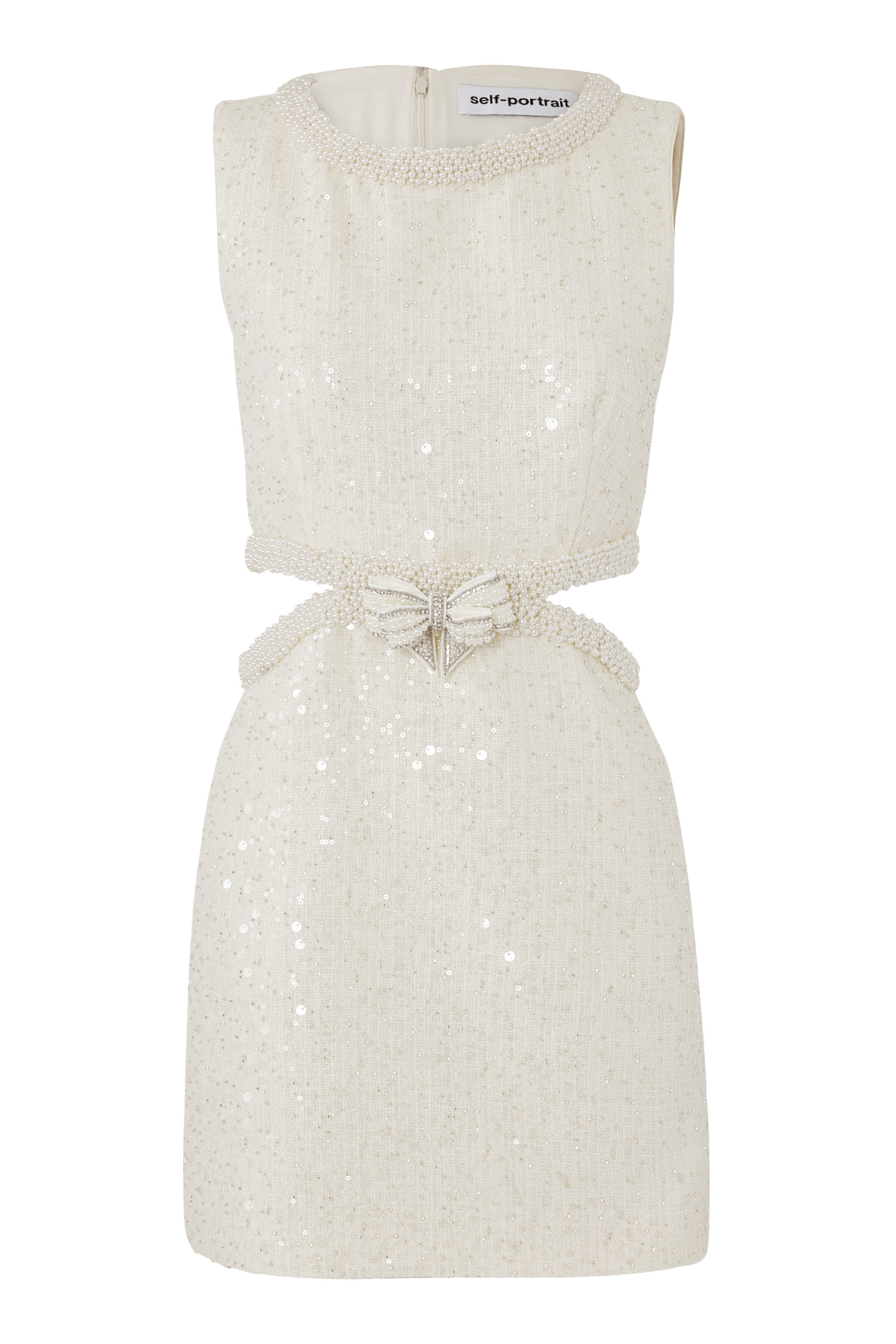 Boucle Pearl Mini Dress