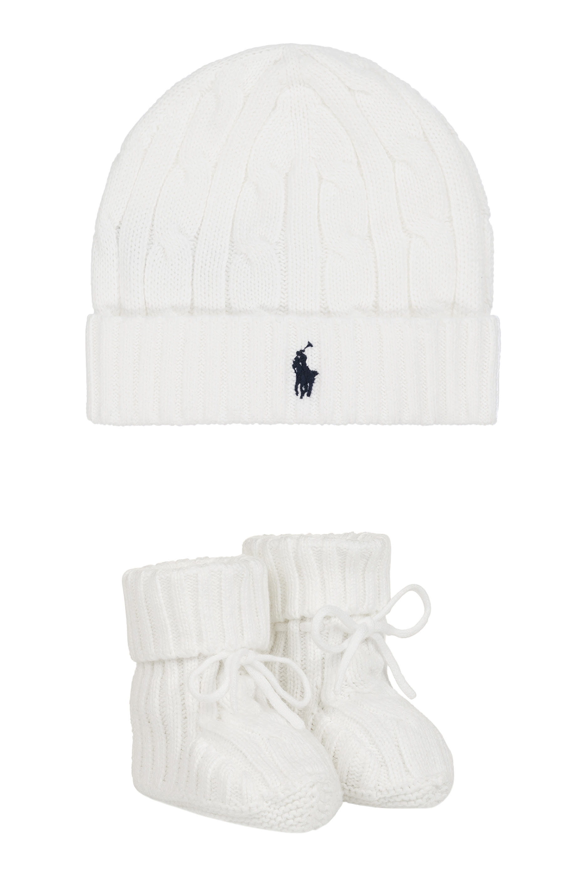 Kids Cotton Beanie & Bootie Set