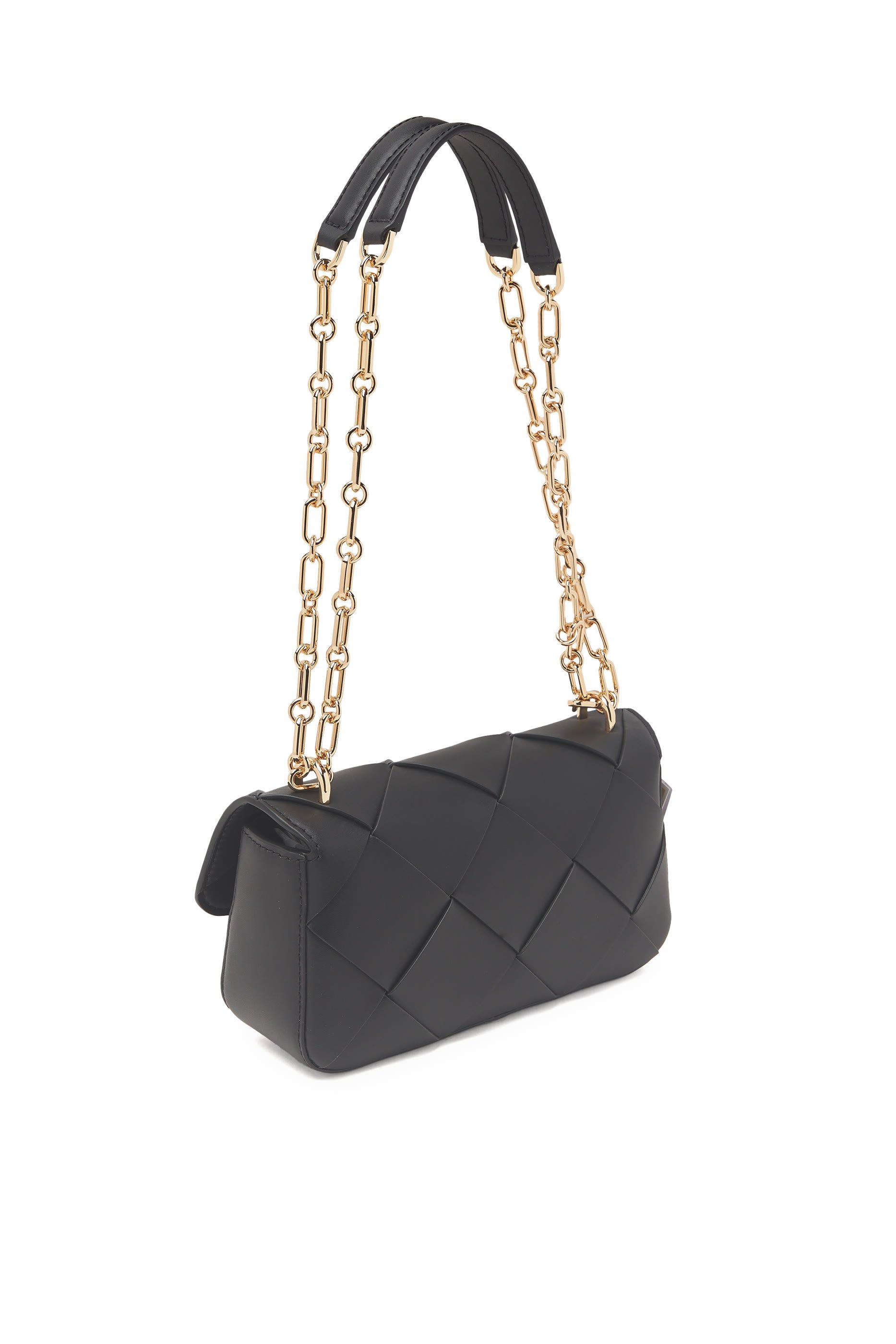 Tribeca Small Woven Leather Shoulder