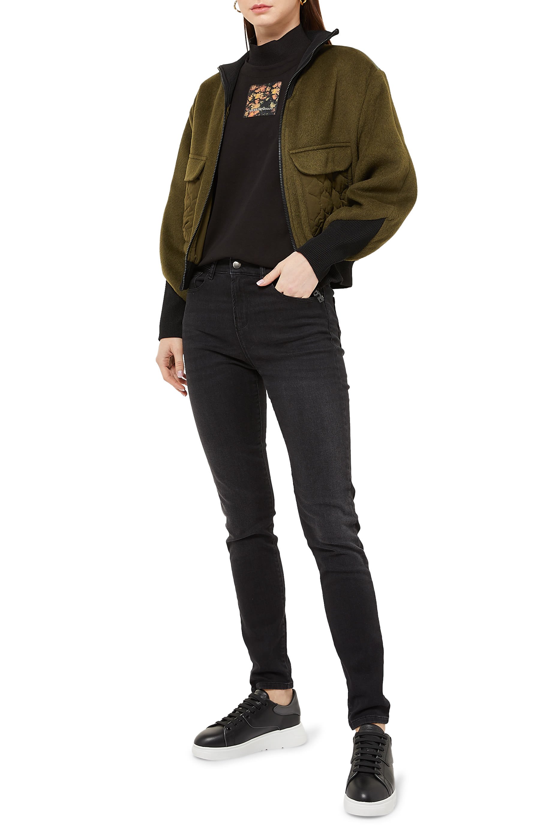 Quilted Bomber Jacket