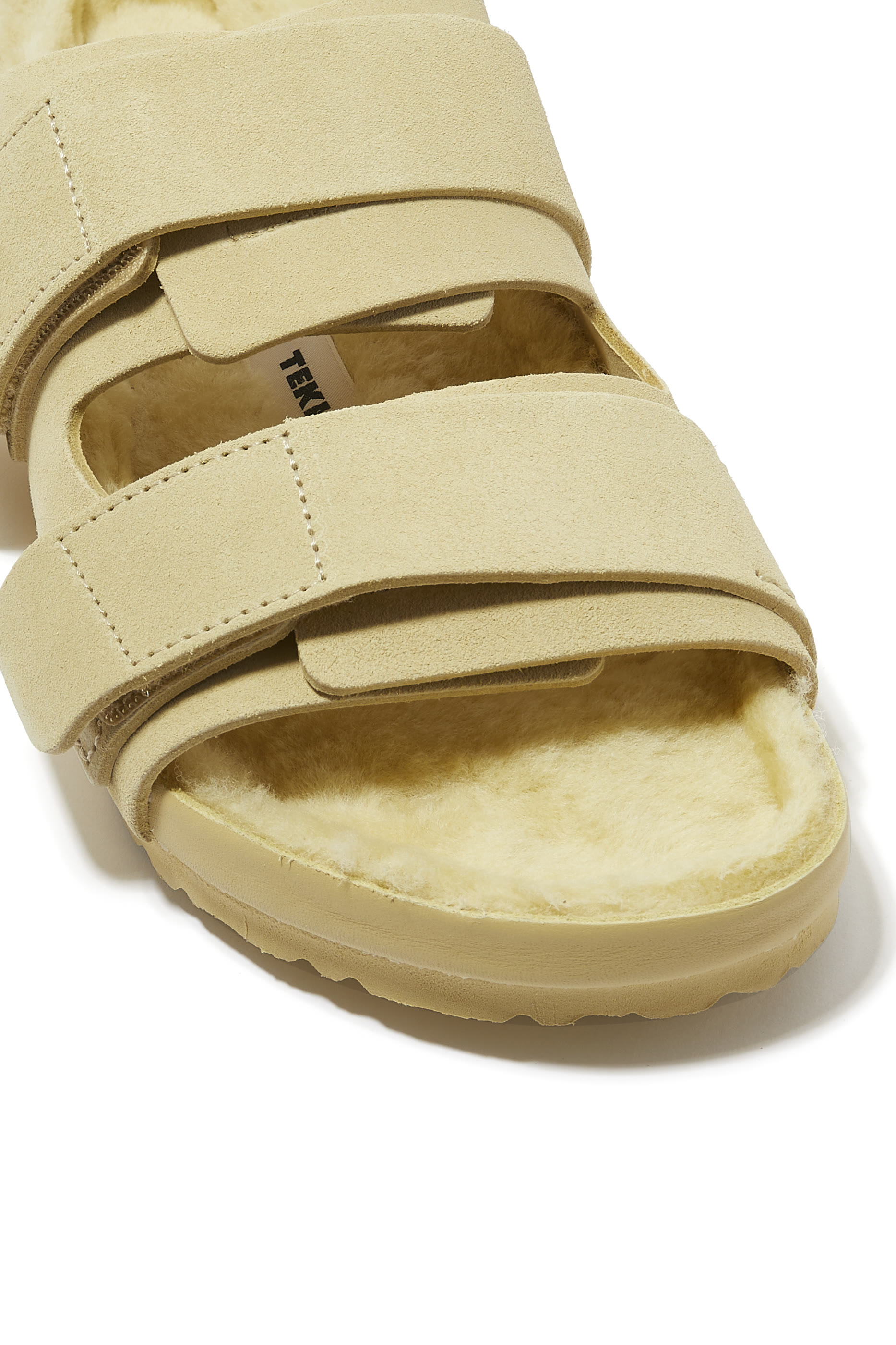 Uji Tekla Suede Fur Sandals