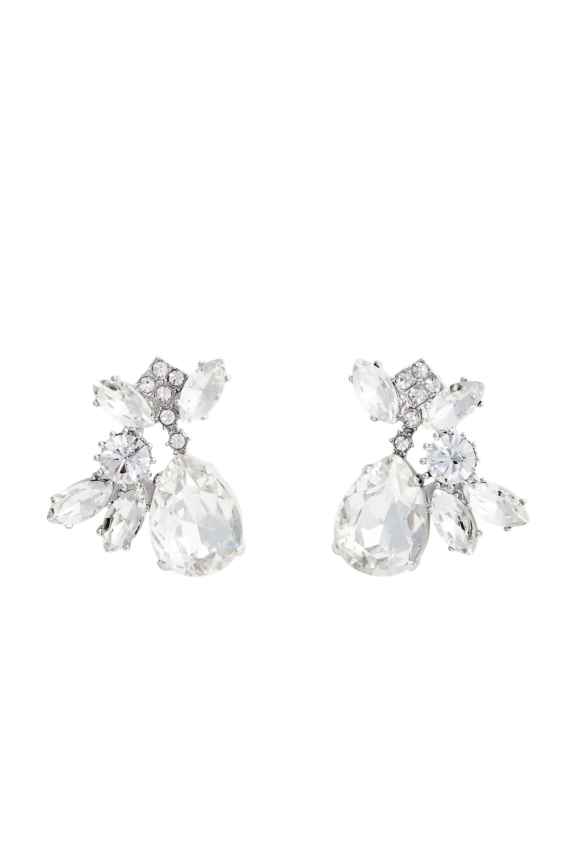 Multi Crystal Cluster Earrings