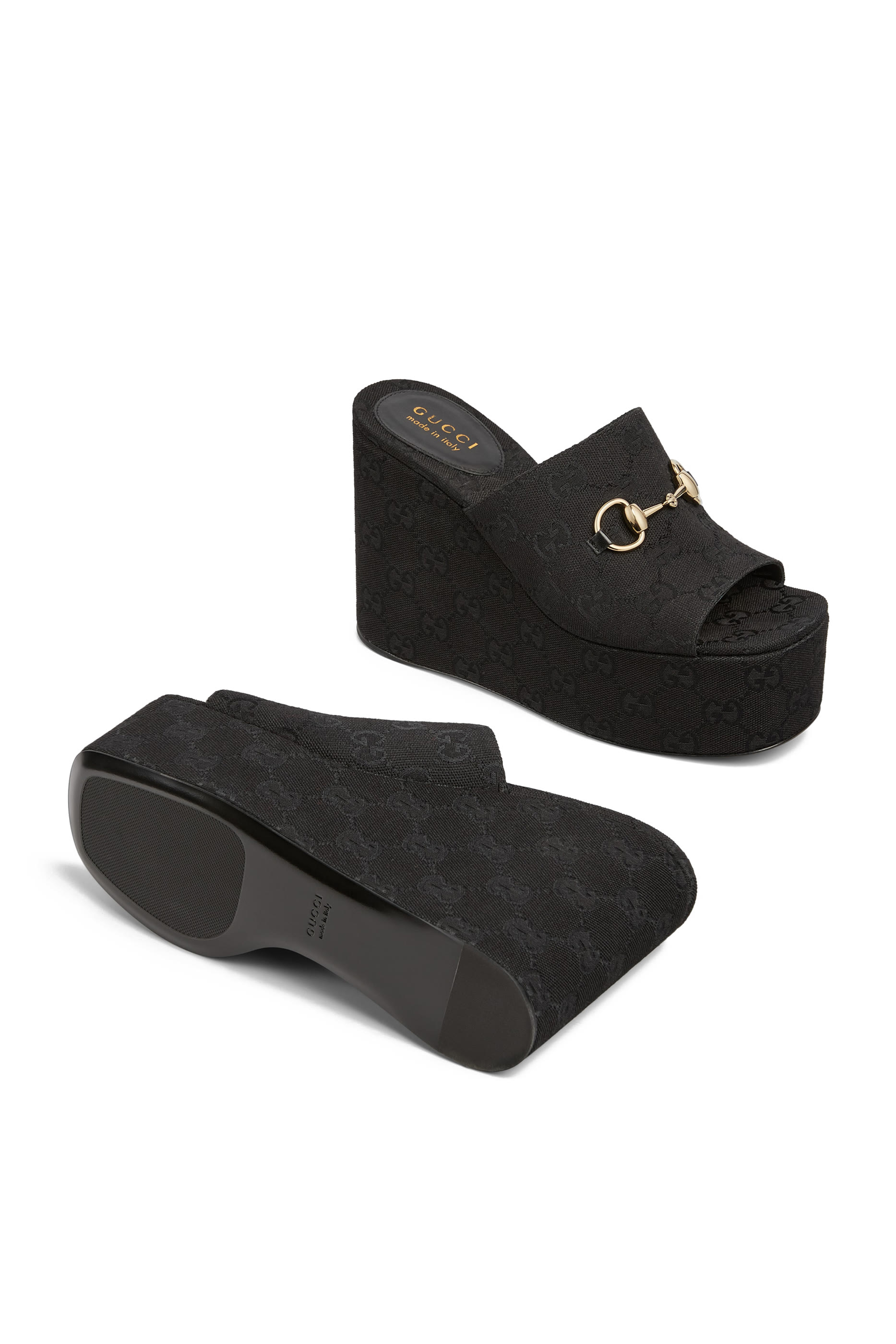 Horsebit Wedge Sandals 60