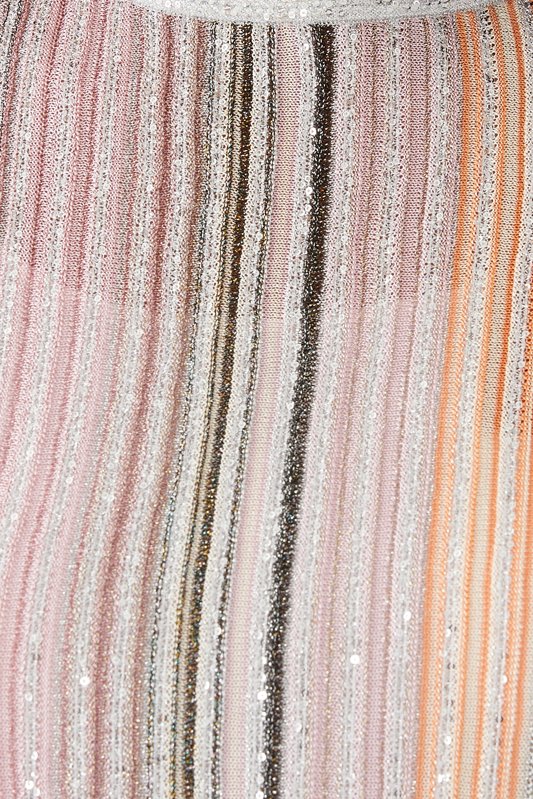 Partialized Sequinned Knit Mini Dress