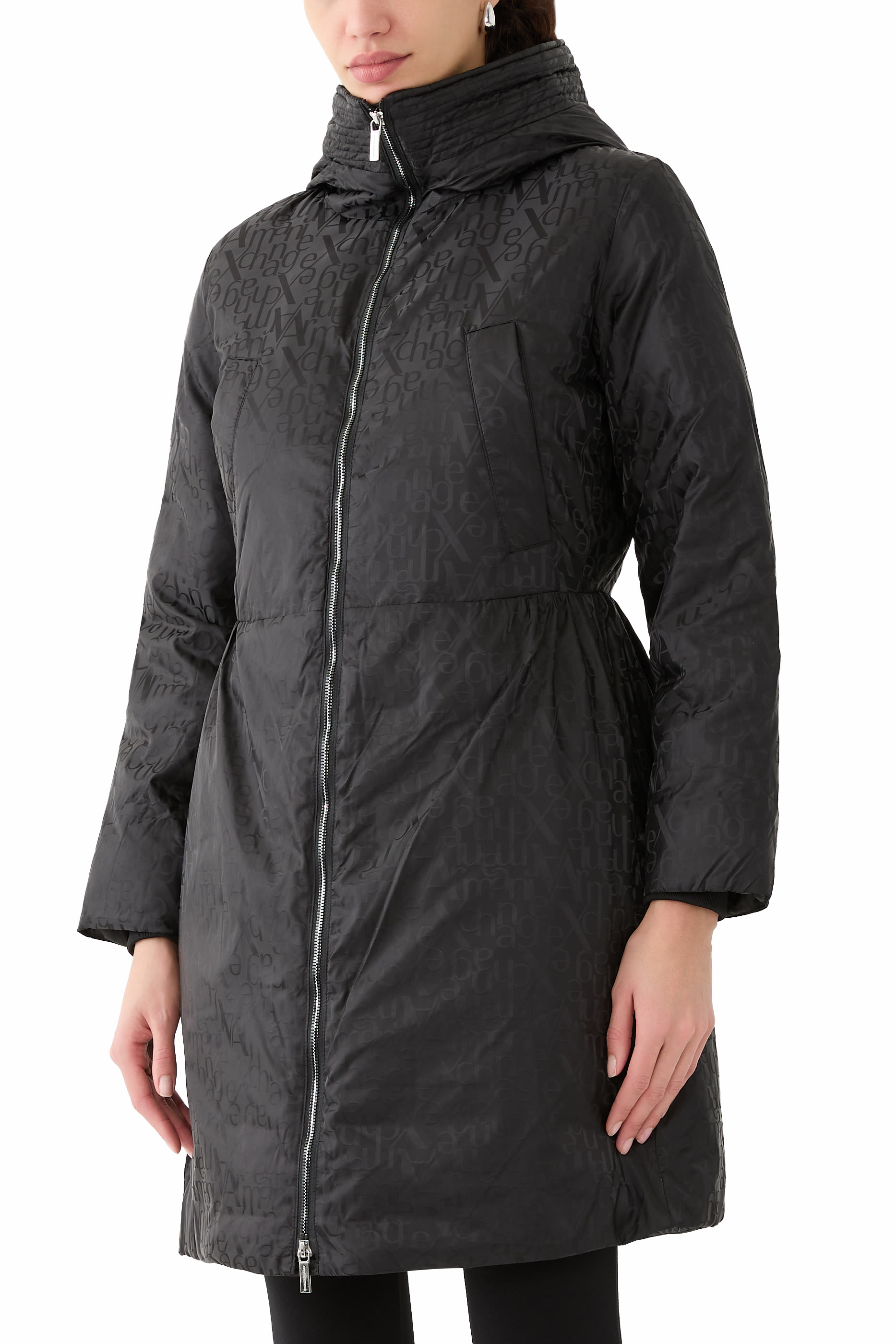 Logo Nylon Jacquard Jacket