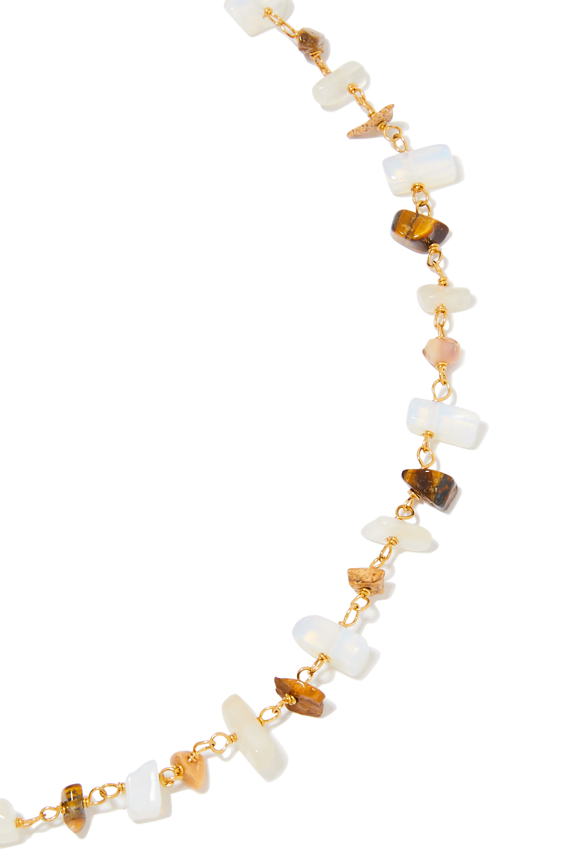 Gipsea Gemstone Necklace, Gold Plated Brass & Stone