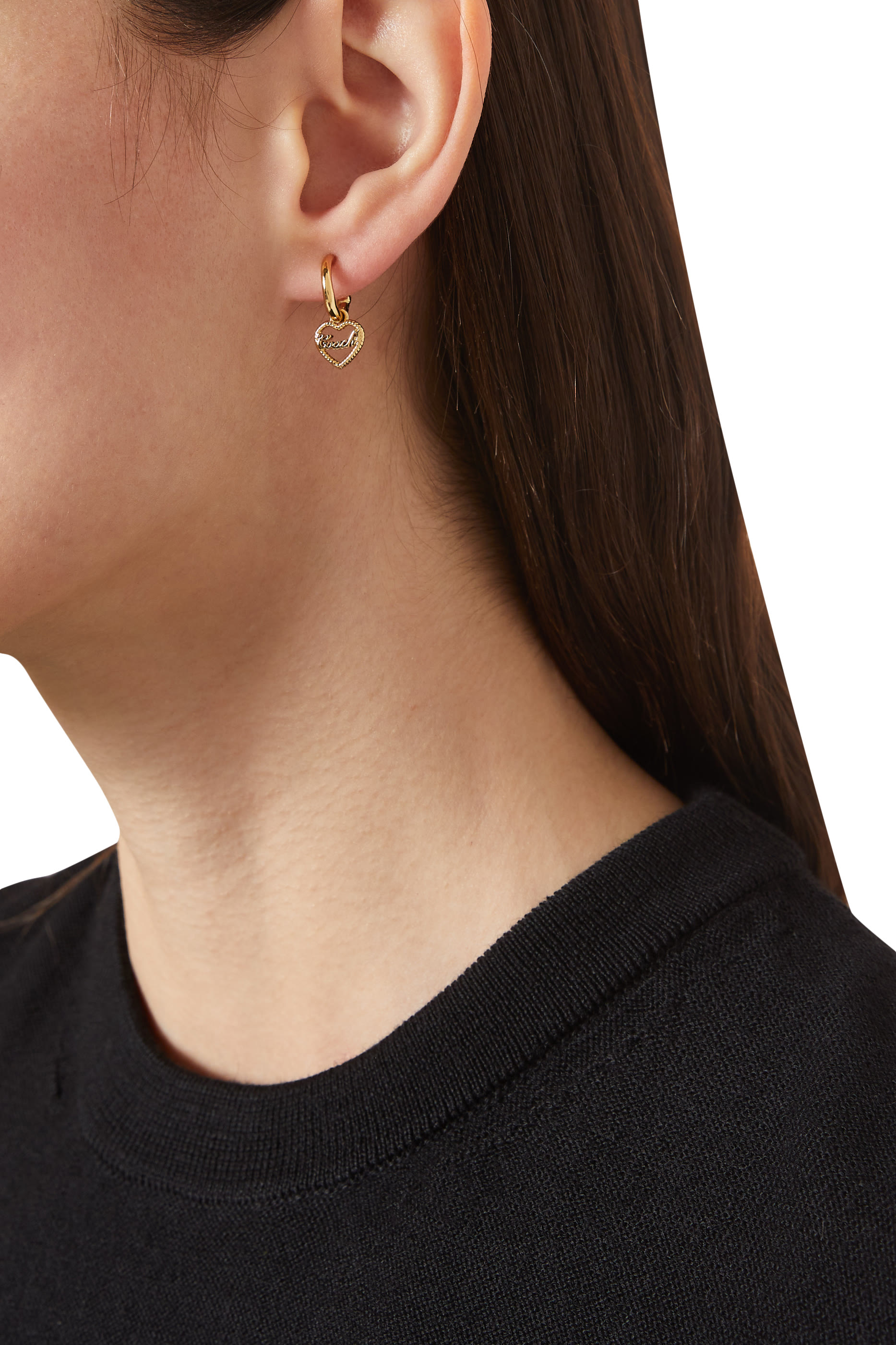  Heart Huggie Earrings