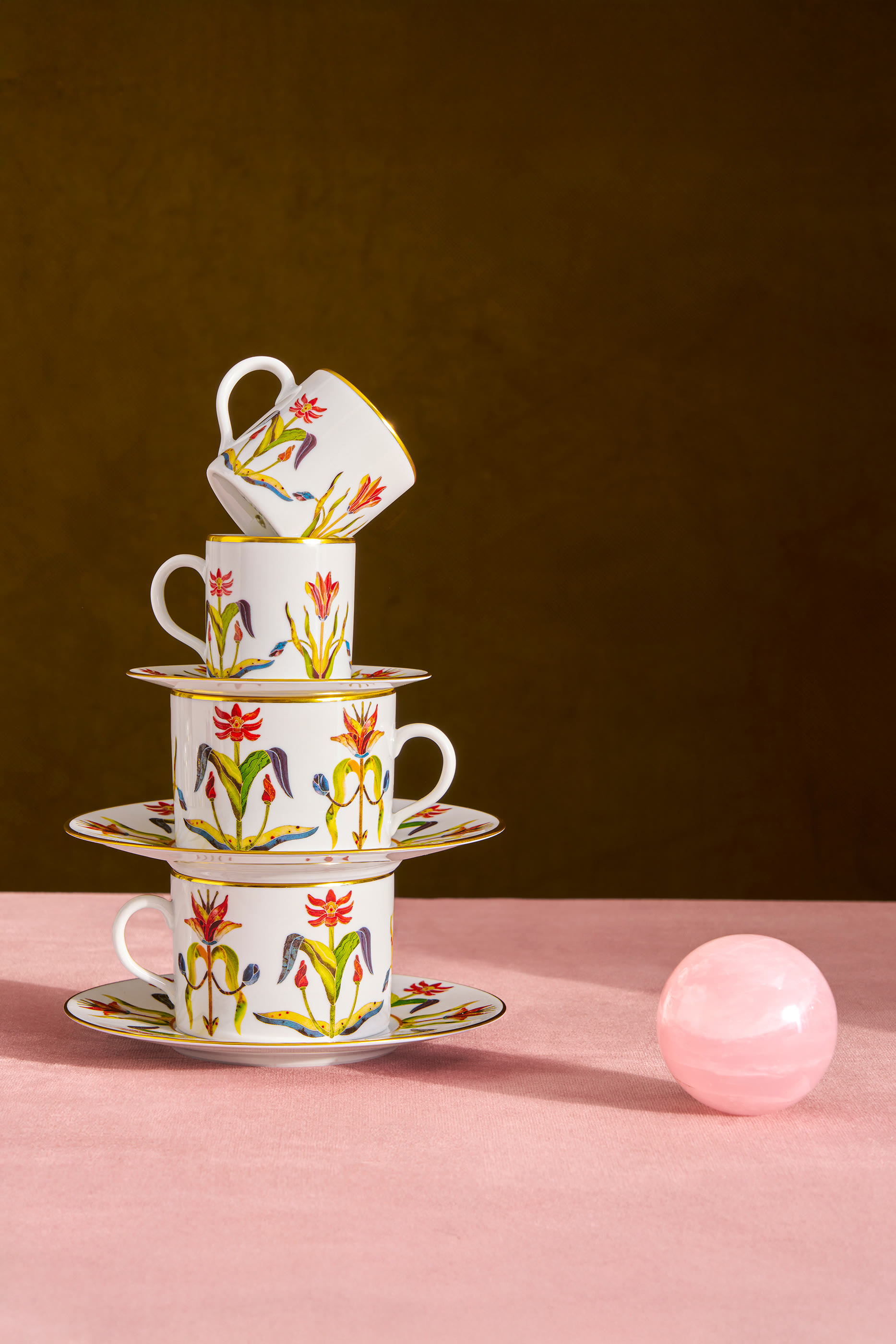 Grand Tour Tea Cup & Saucer, Set of 2