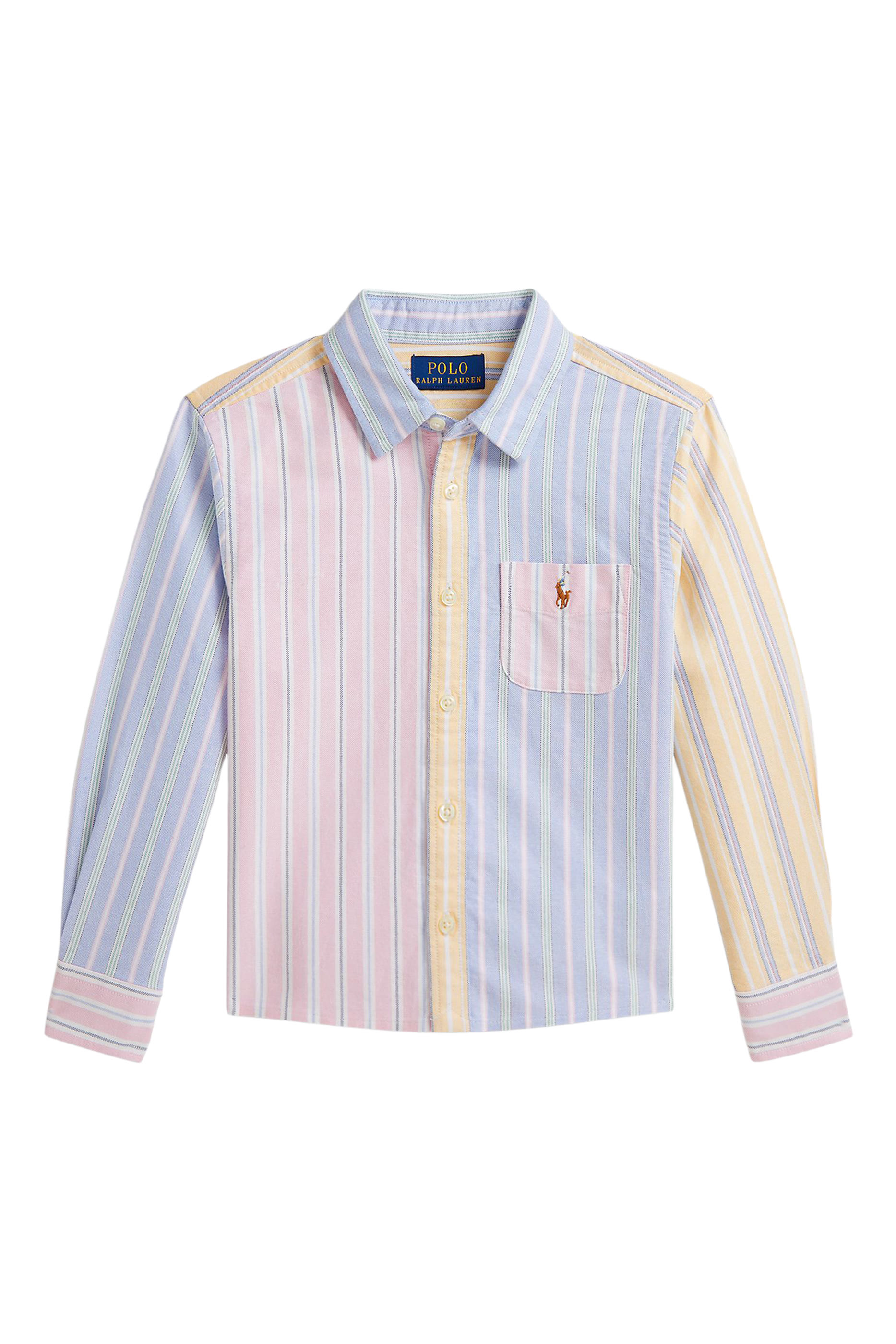 Kids Striped Cotton Oxford Boxy Fun Shirt