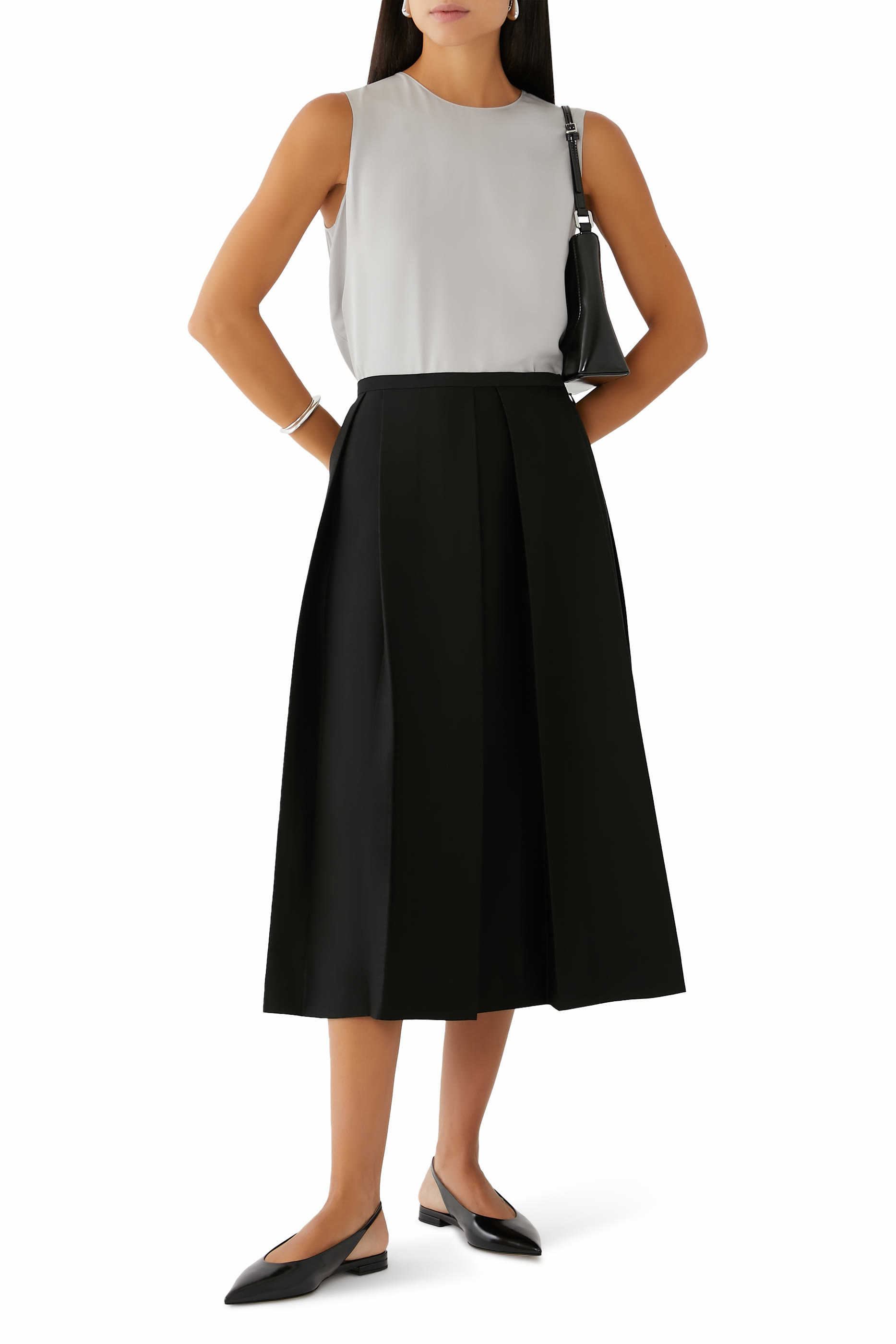 Shell Top in Silk Georgette