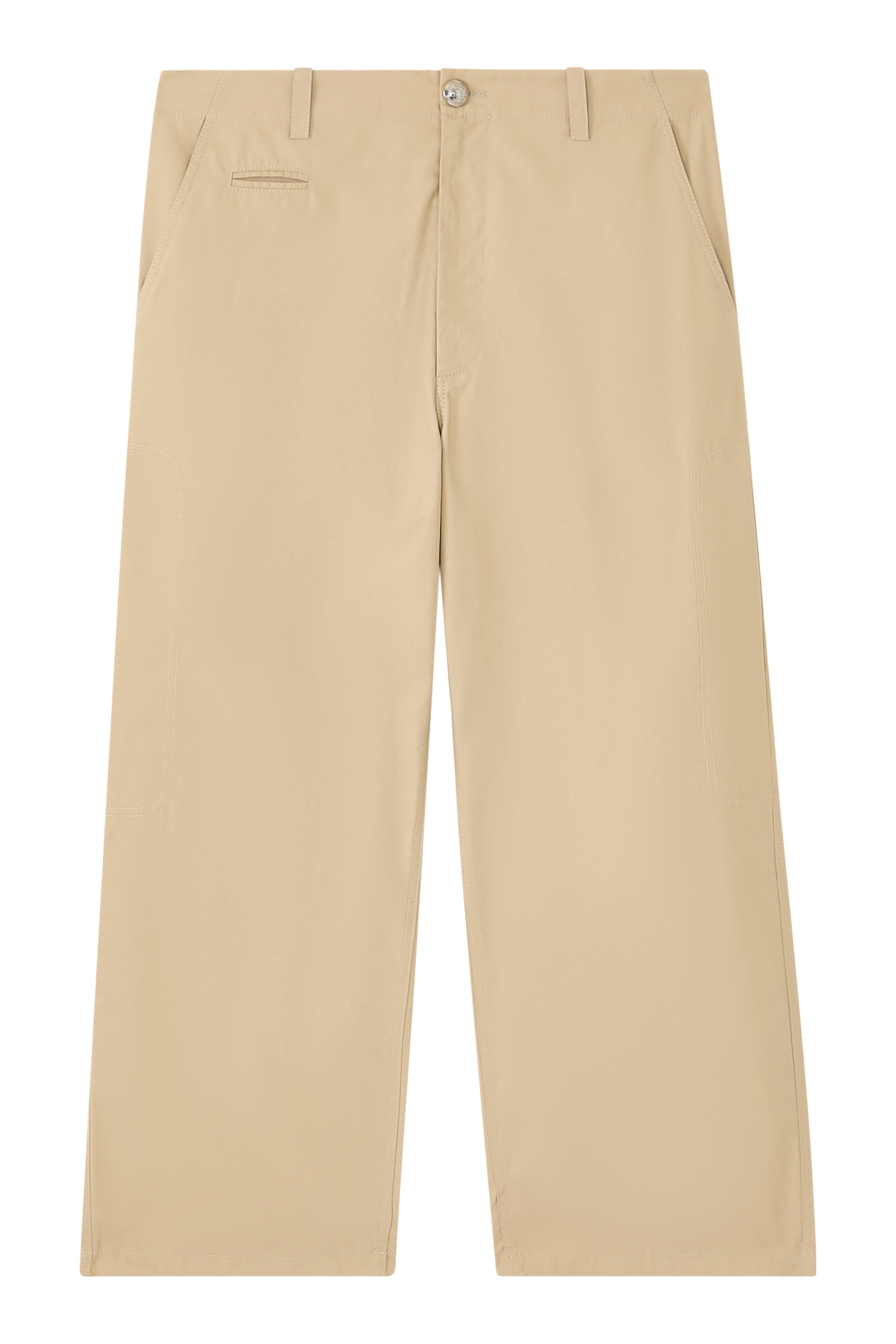 Cotton Straight Leg Trousers