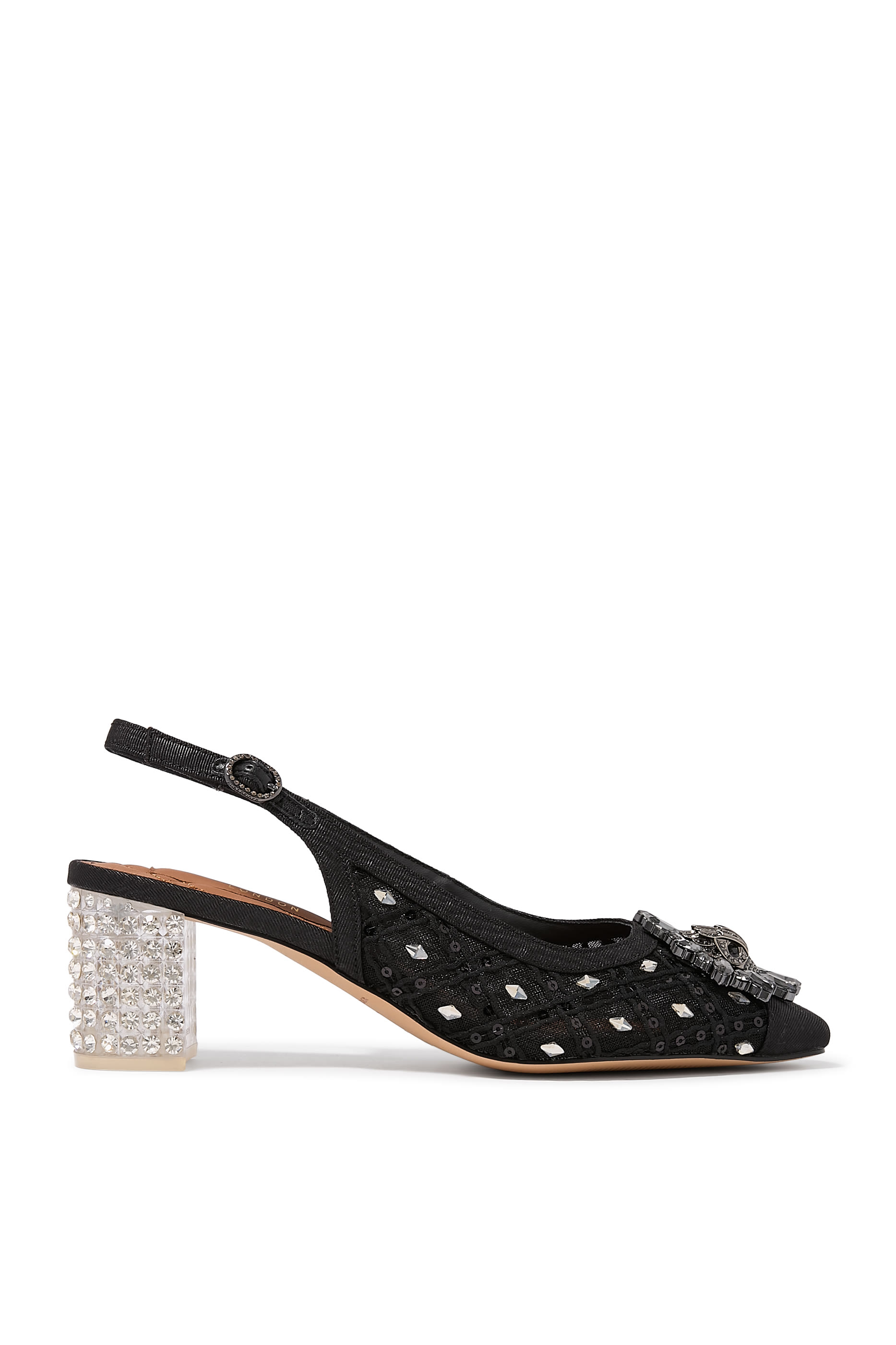 Chelsea 60 Block Slingback Mules