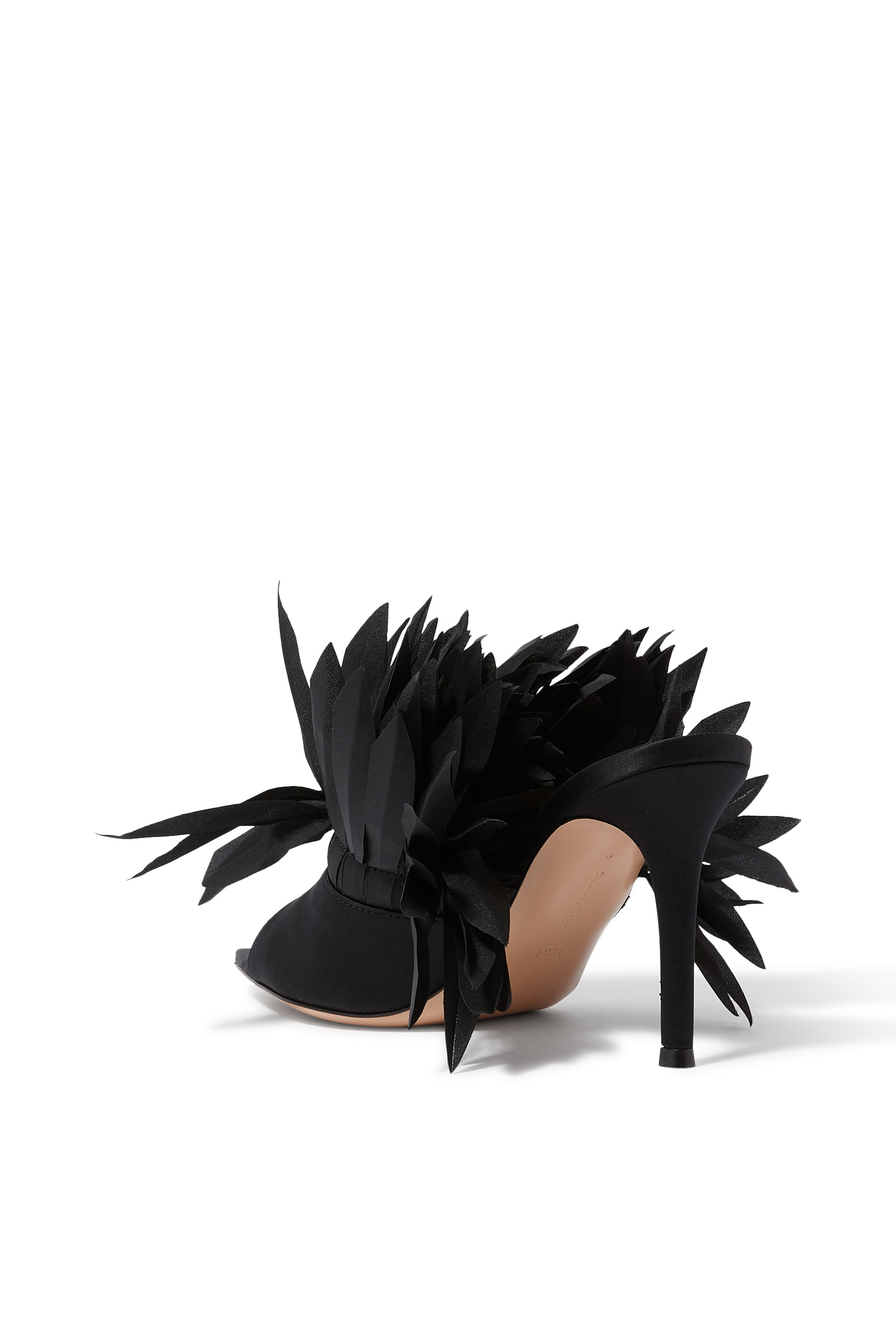 Daniah 85 Suede Flower Mules