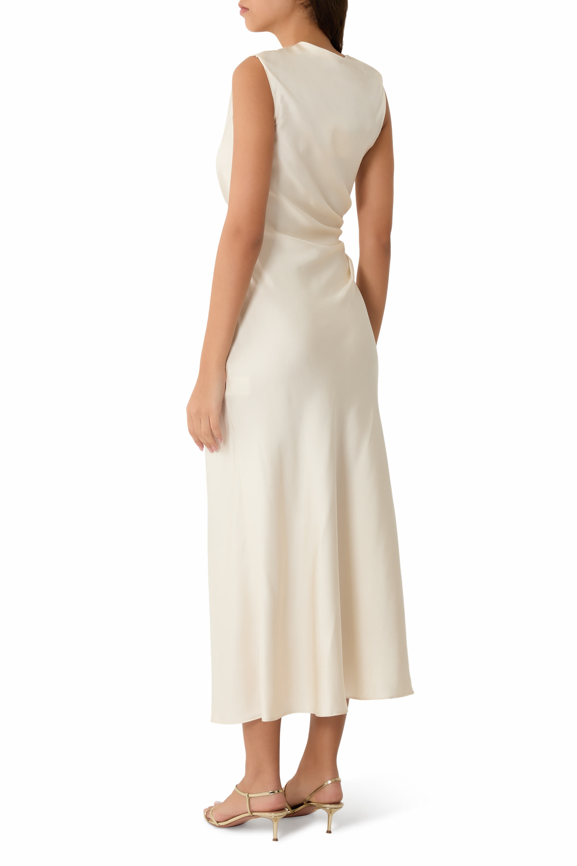 ROAN Draped Metal Ornament Dress 