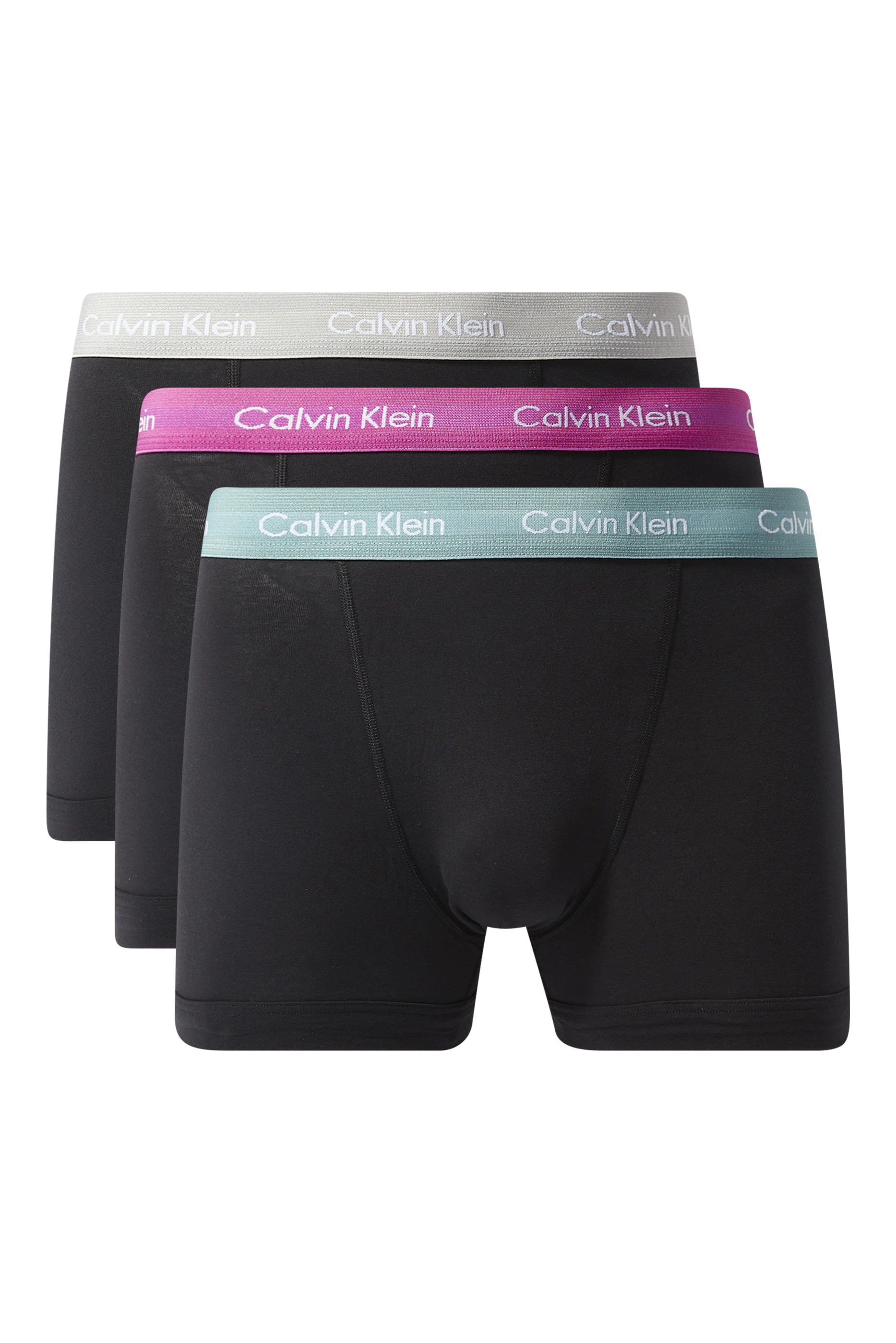 Cotton Stretch Trunks, Set of 3