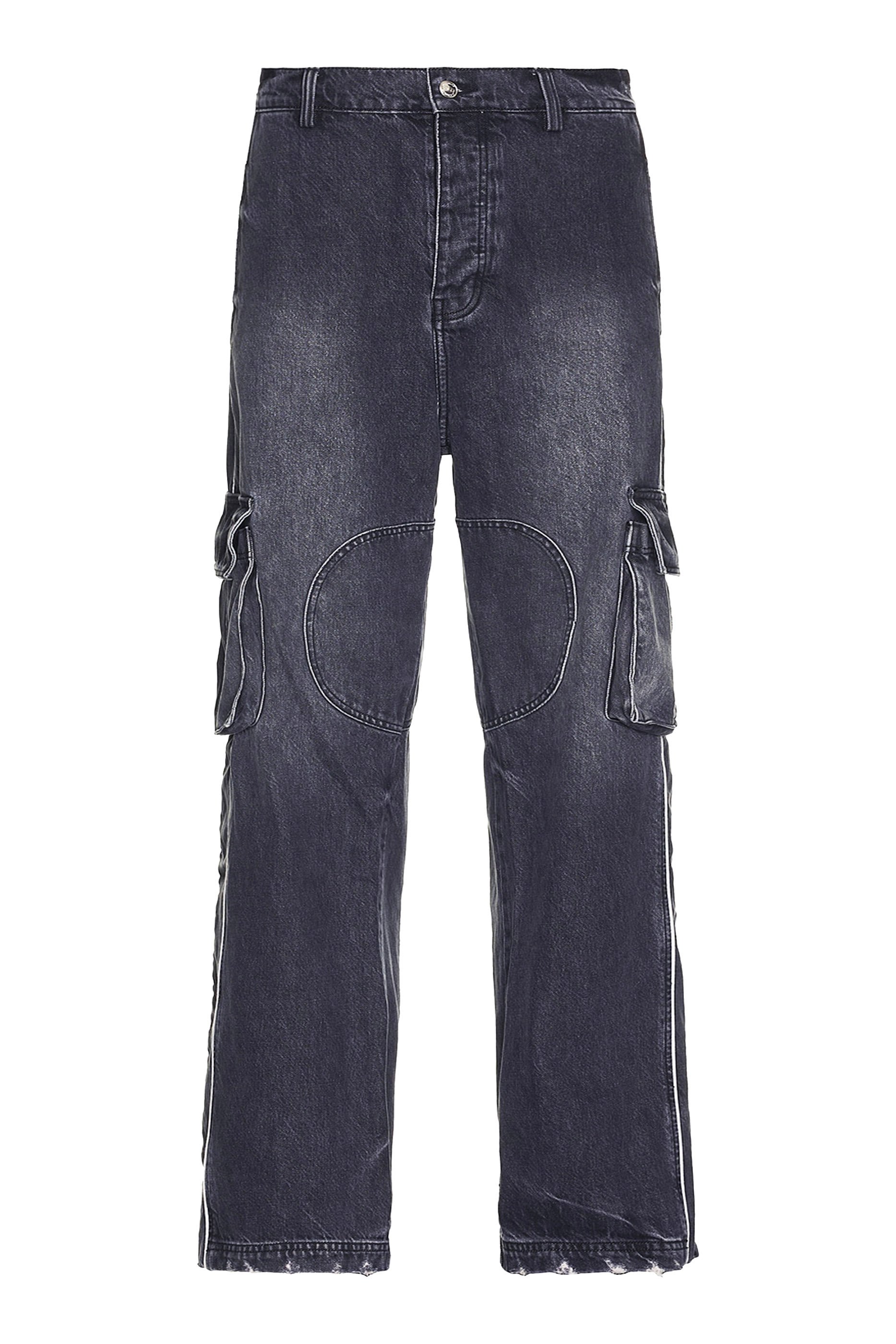 Denim Track Logo Cargo Trousers