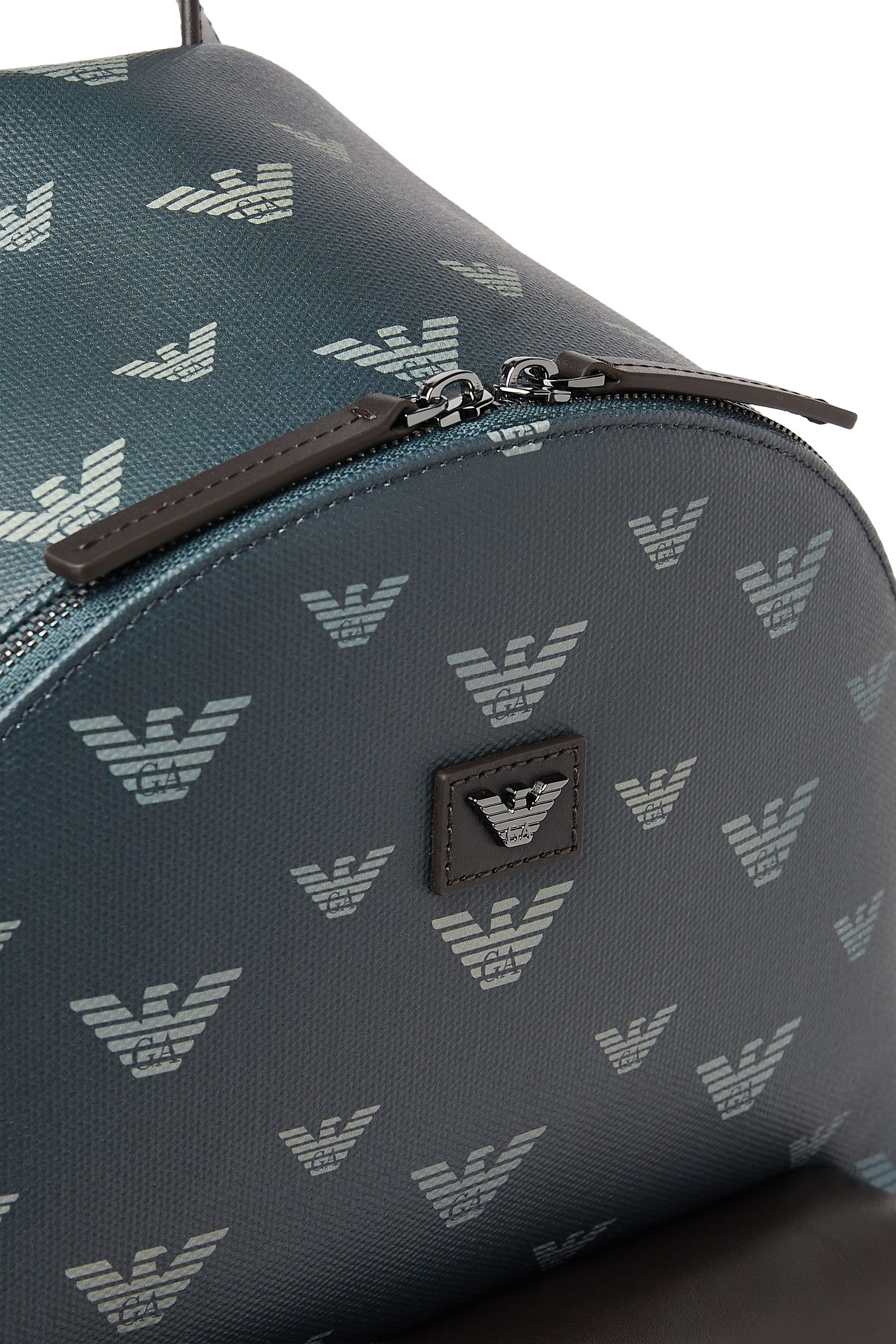 Round Coated Canvas Backpack