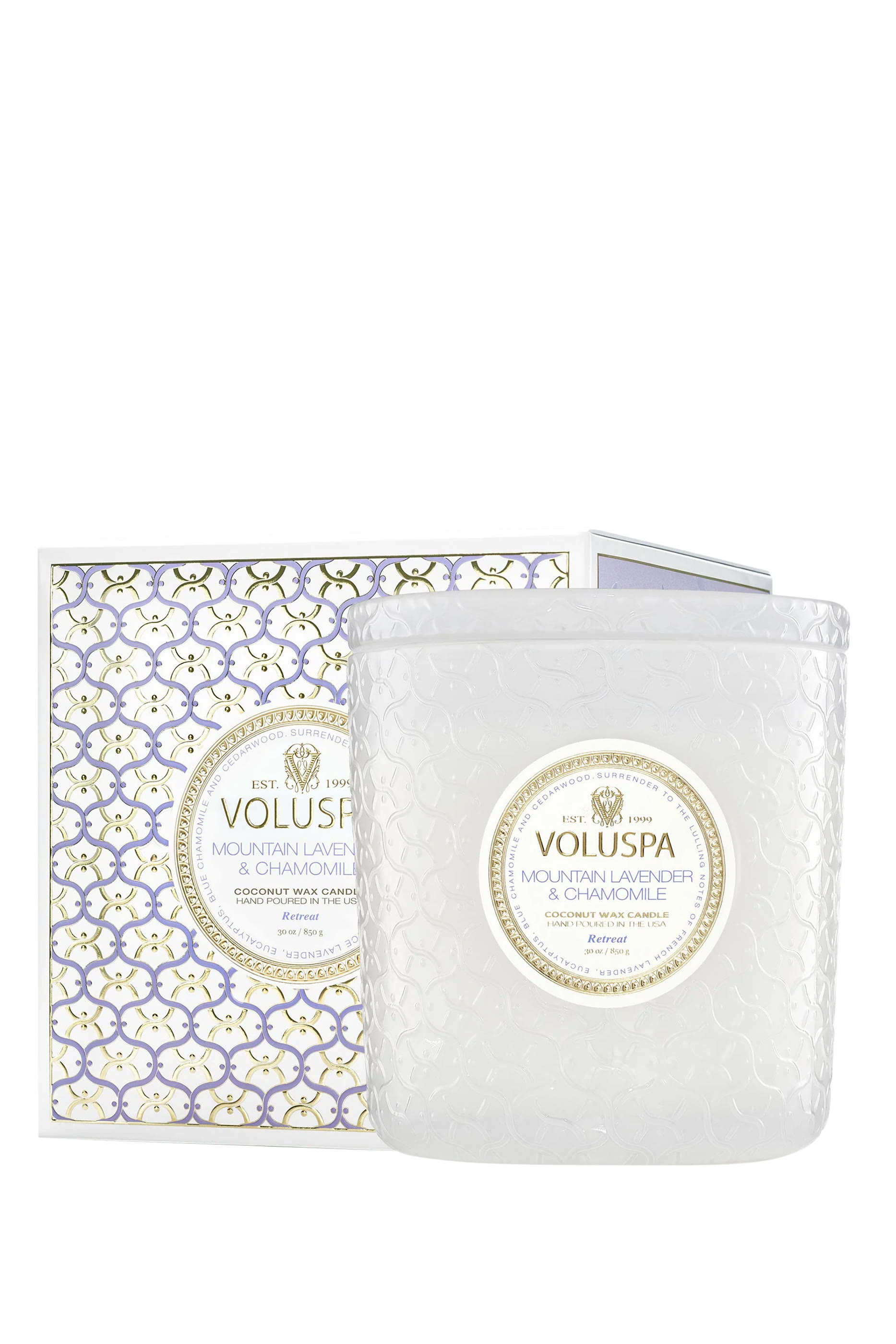 Mountain Lavender & Chamomile Boxed Luxe Candle