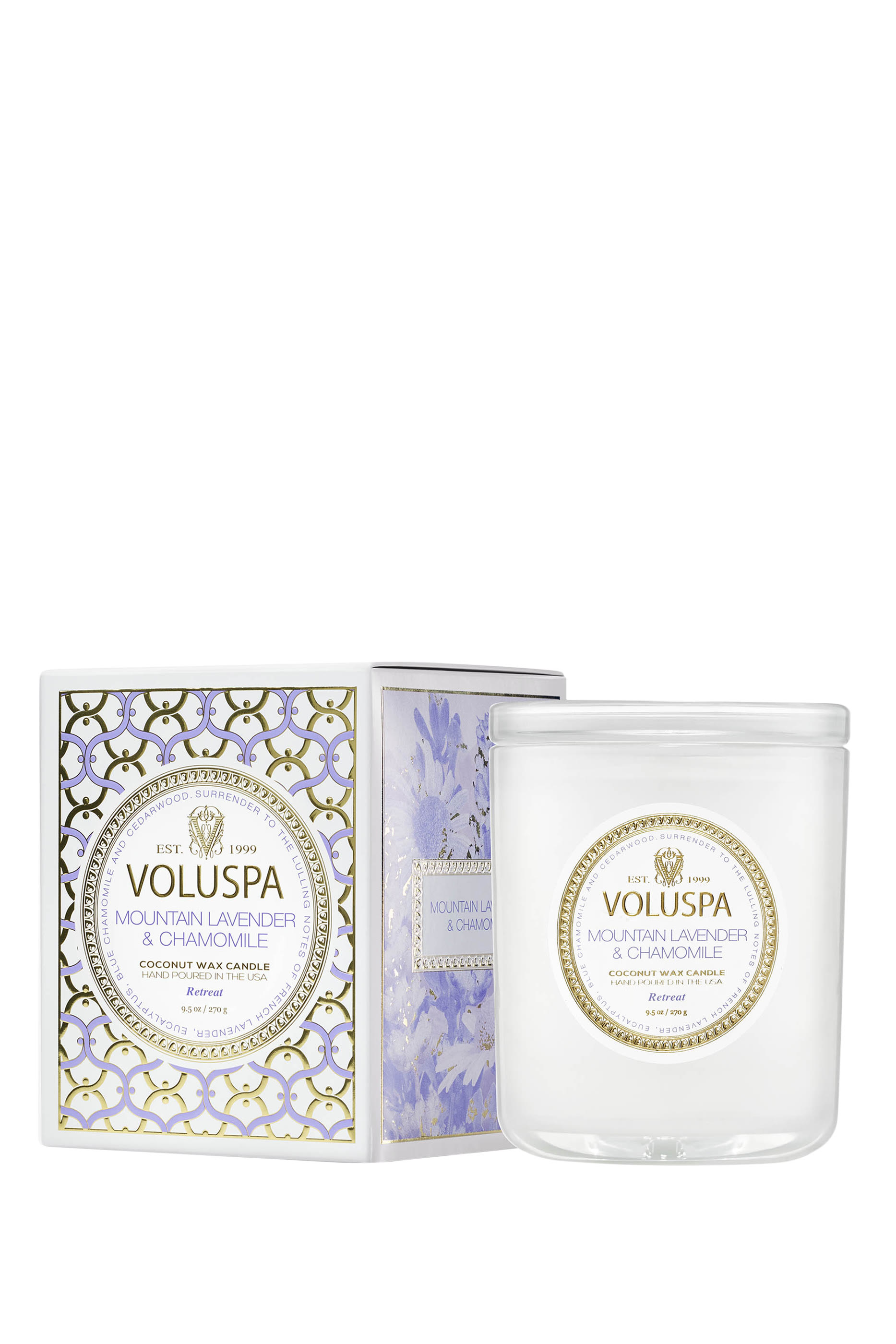 Mountain Lavender & Chamomile Boxed Luxe Candle