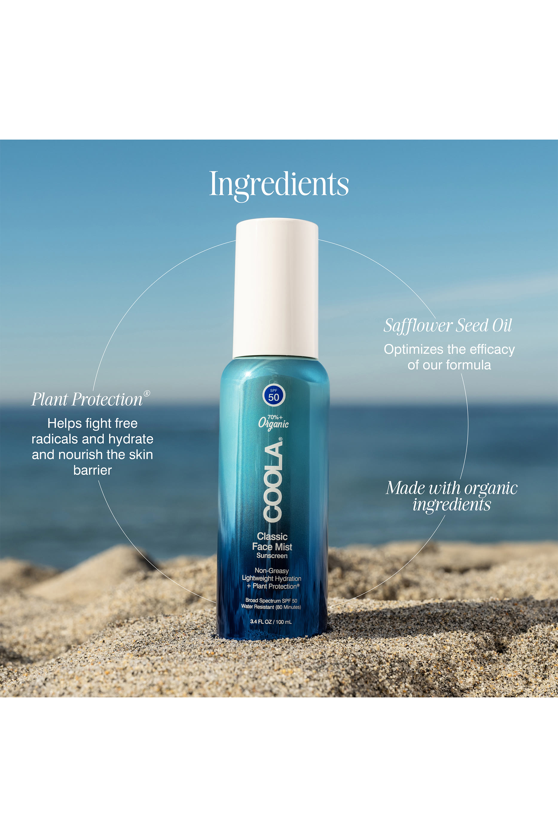 SPF 50 Face Sunscreen Mist