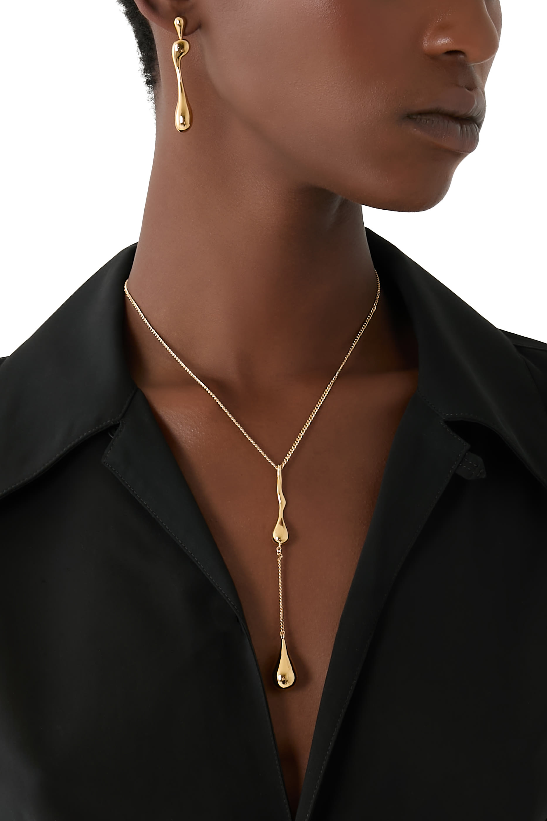 Molten Lariat Necklace