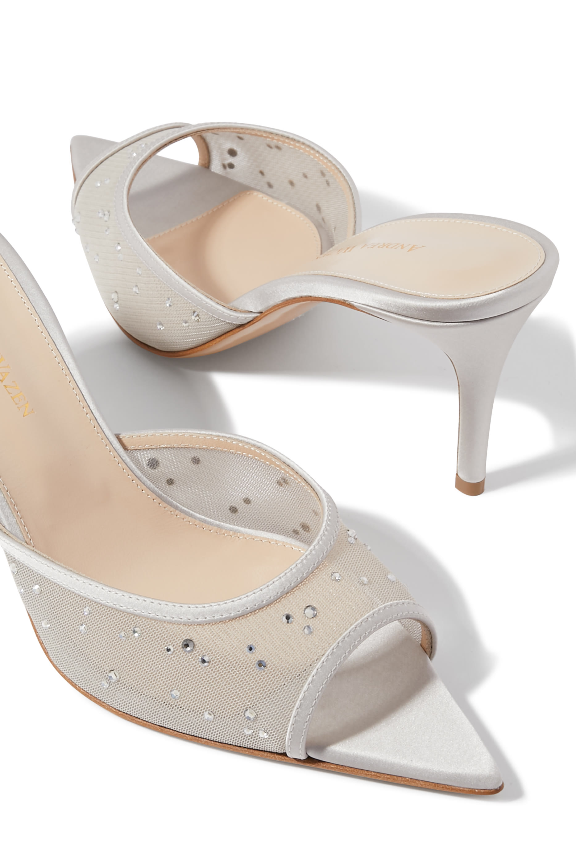 Lisa 75 Mesh Glitz Mules