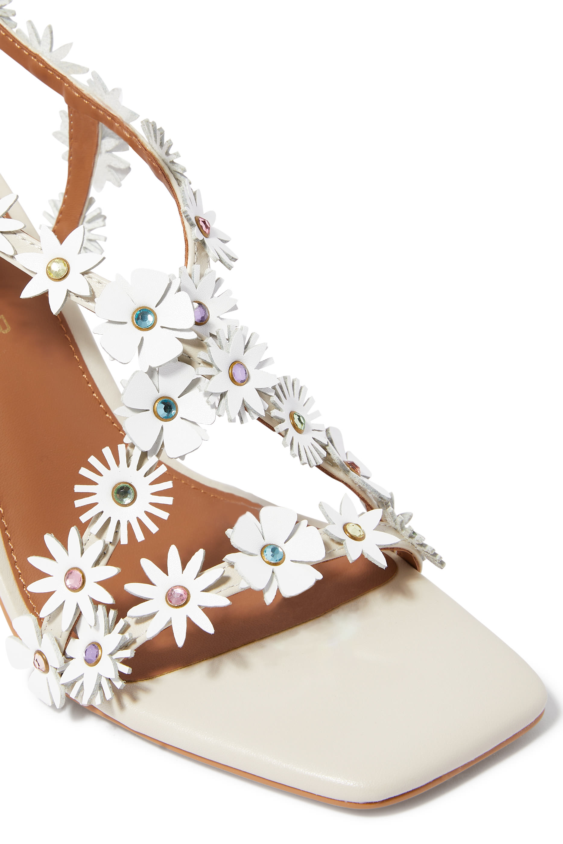 Flower 83 Leather Sandals