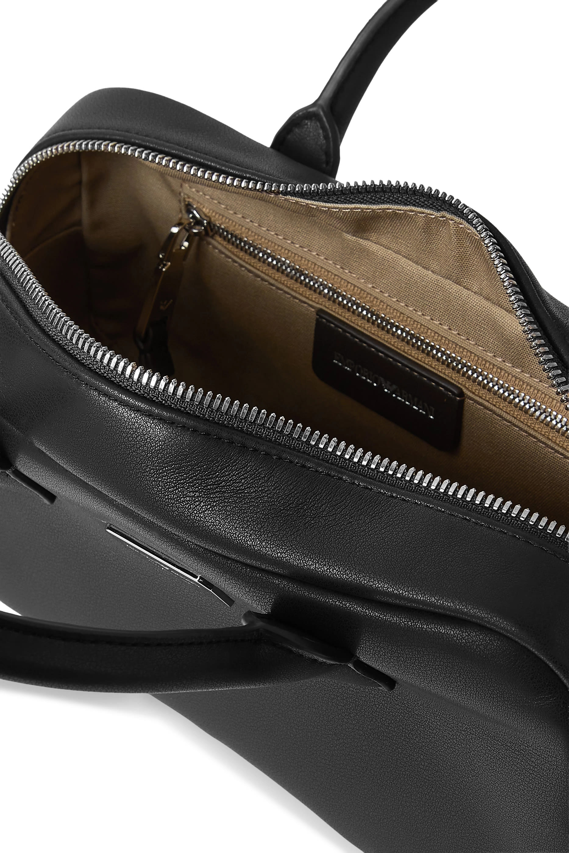 Logo Leather Tote Bag