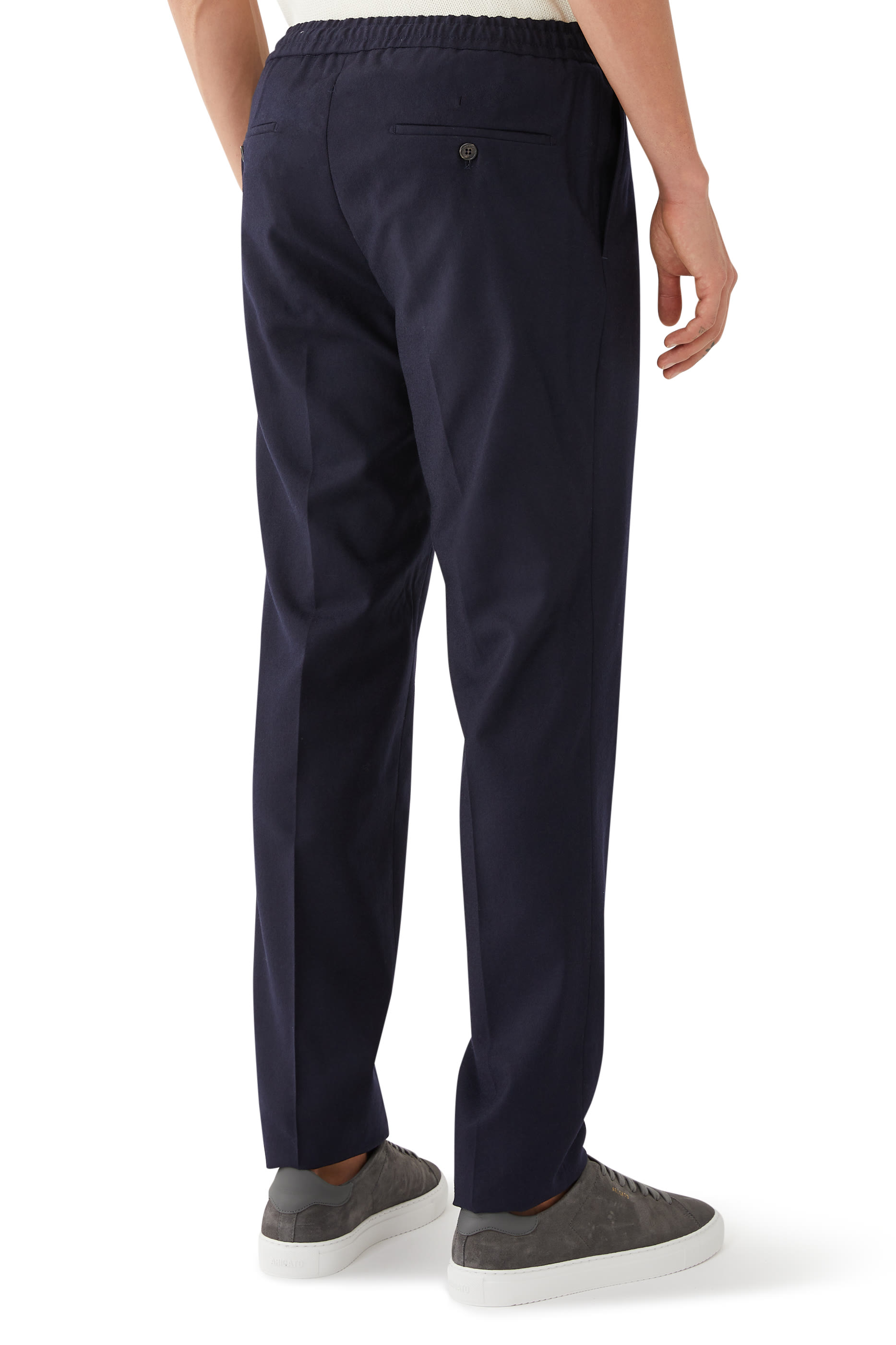 Tapered-fit Flannel Trousers