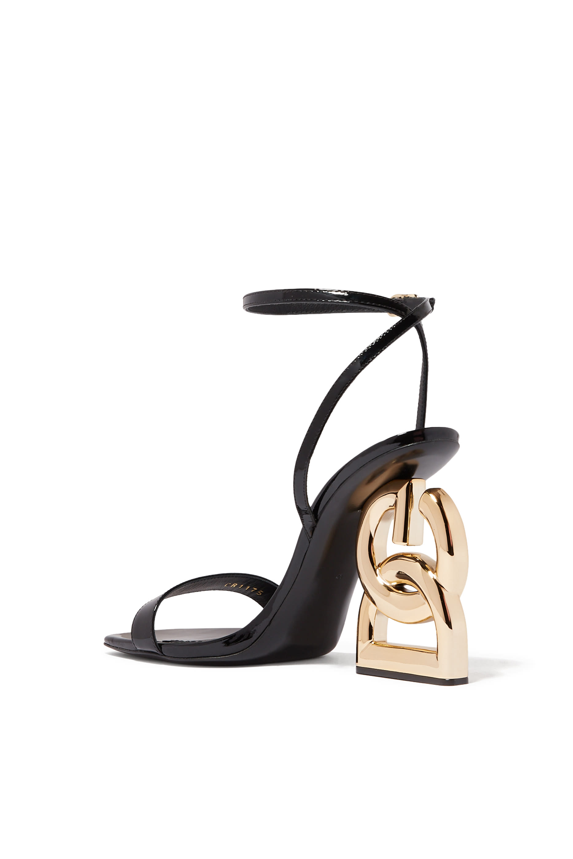DG Heel 105 Patent Leather Sandals