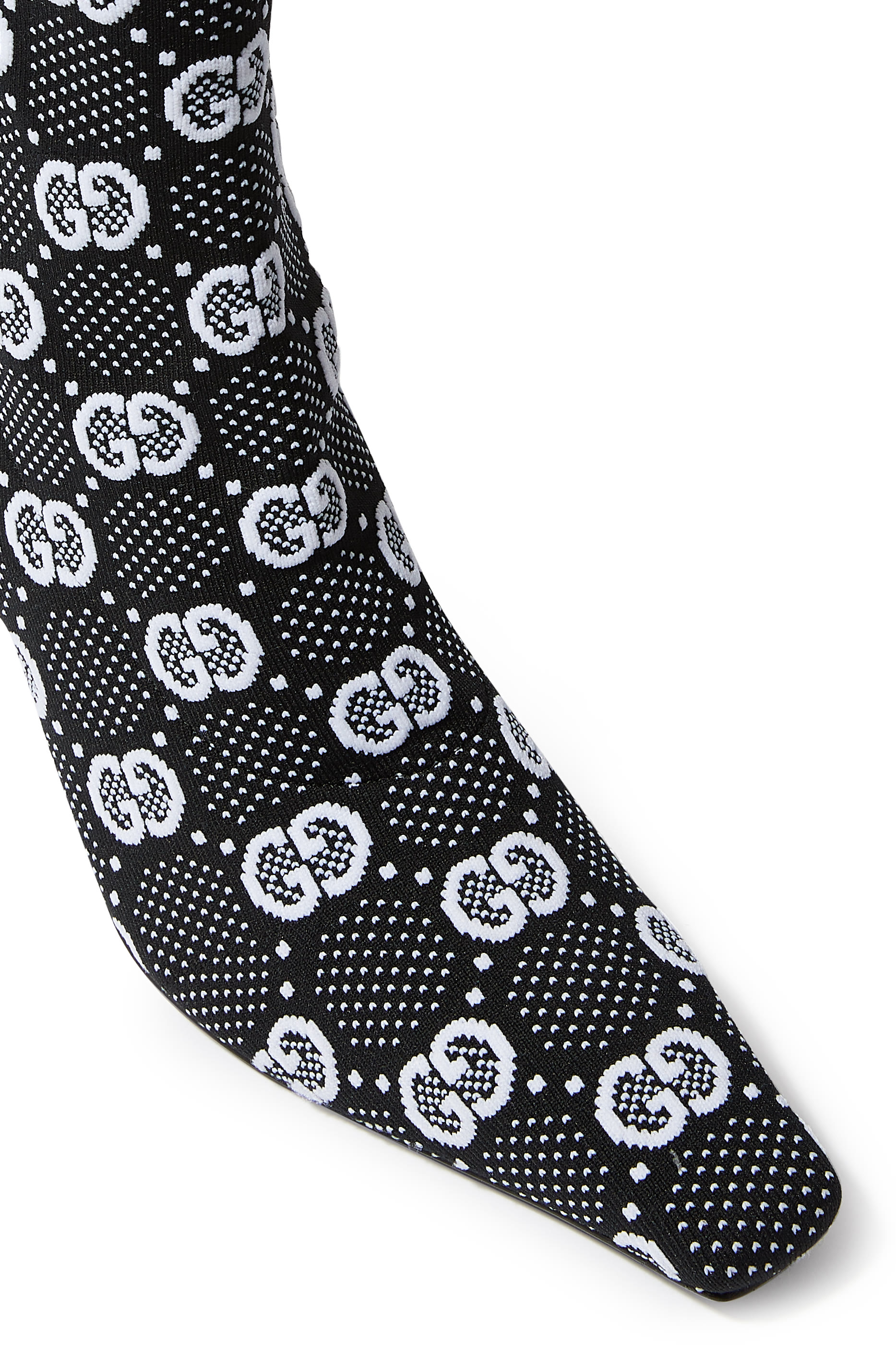 GG 75 Knit Ankle Boots