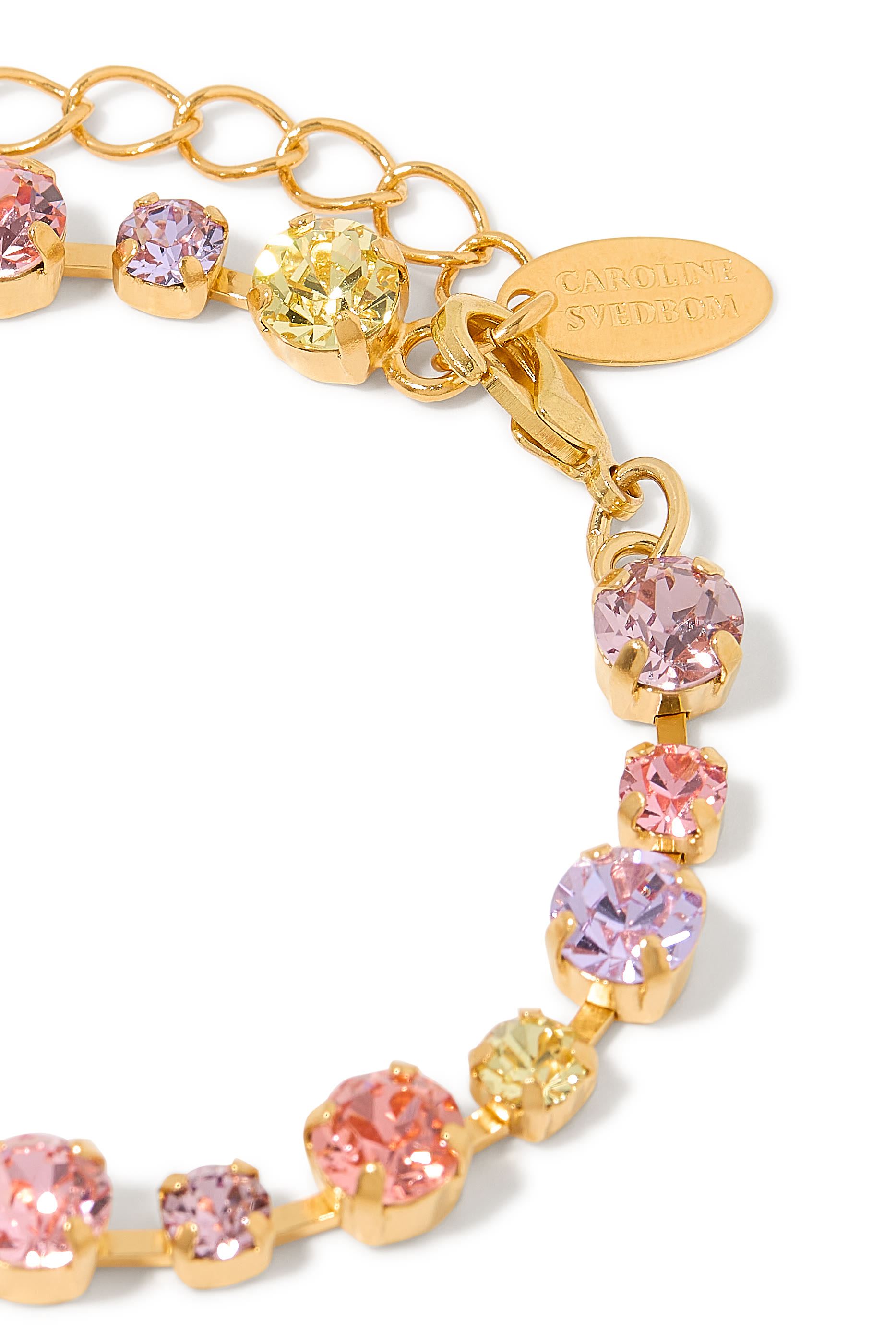 Summer Combo Calanthe Bracelet, 18K Gold-Plated Brass & Crystals