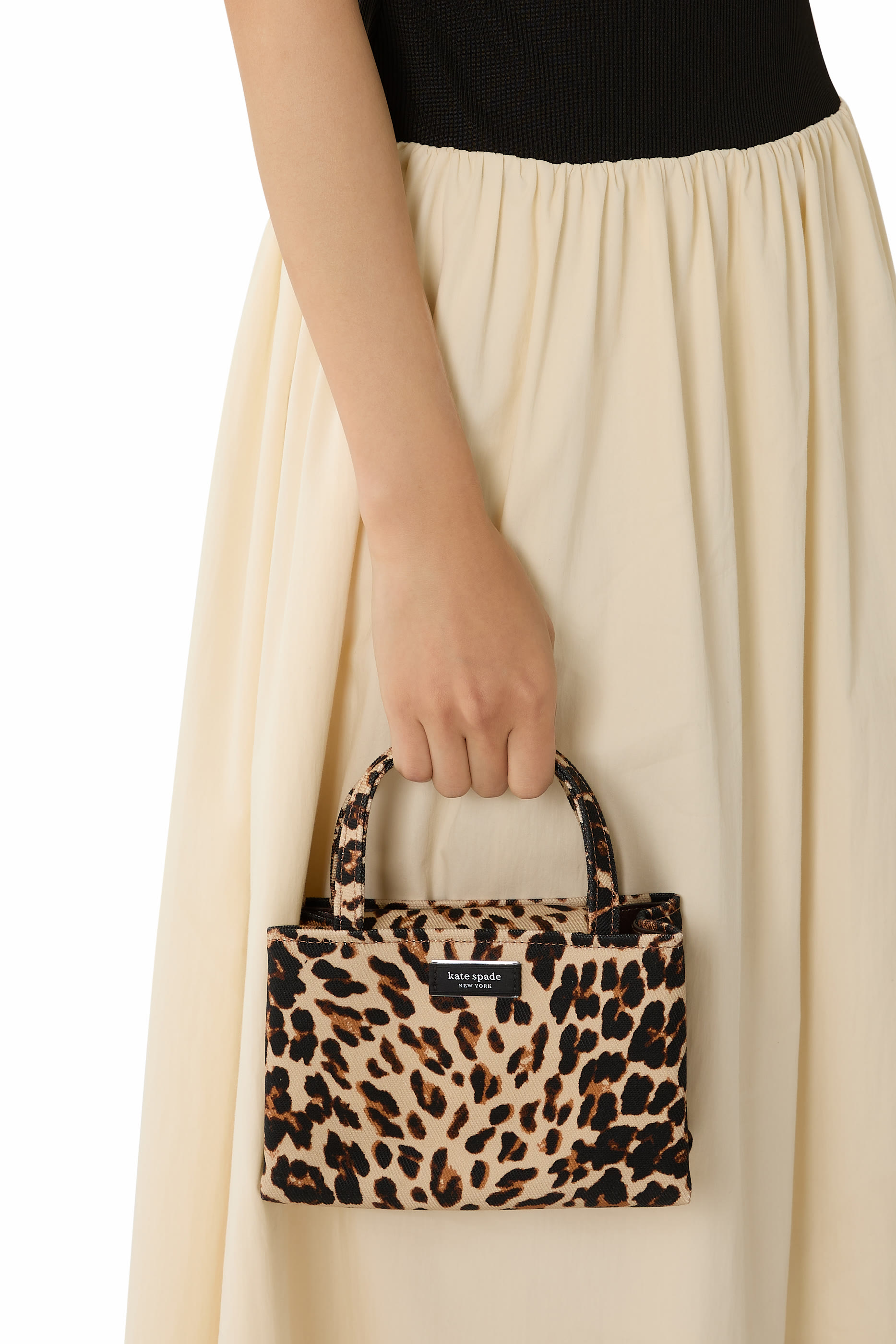 Sam Icon Leopard Mini Tote Bag