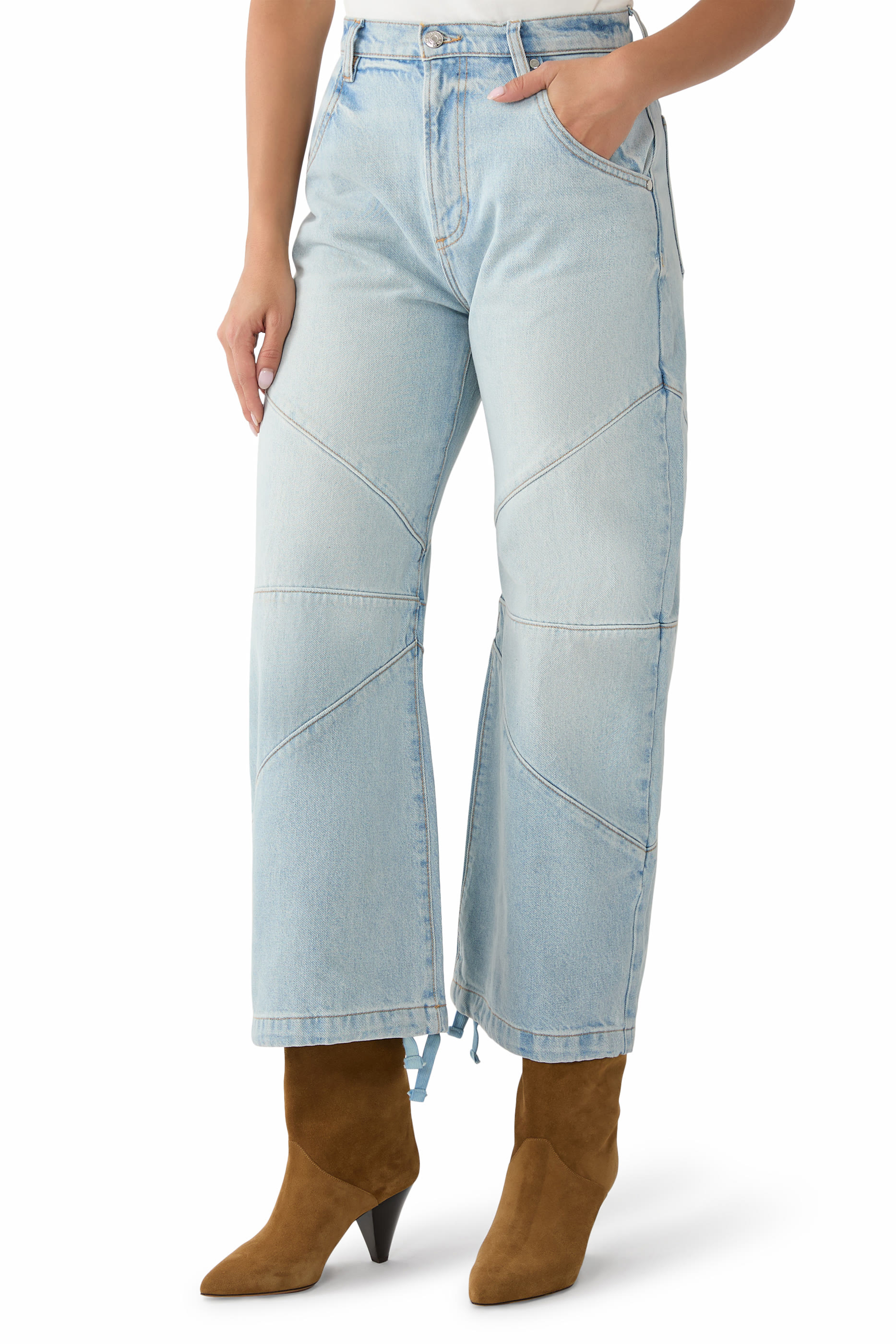Freddy Cropped Barrel Jeans