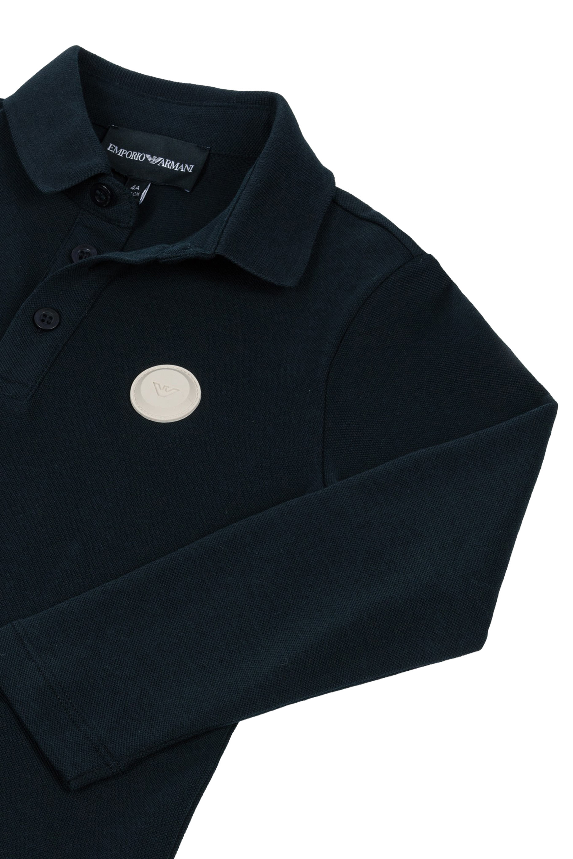 Kids Long-Sleeved Cotton Polo Shirt
