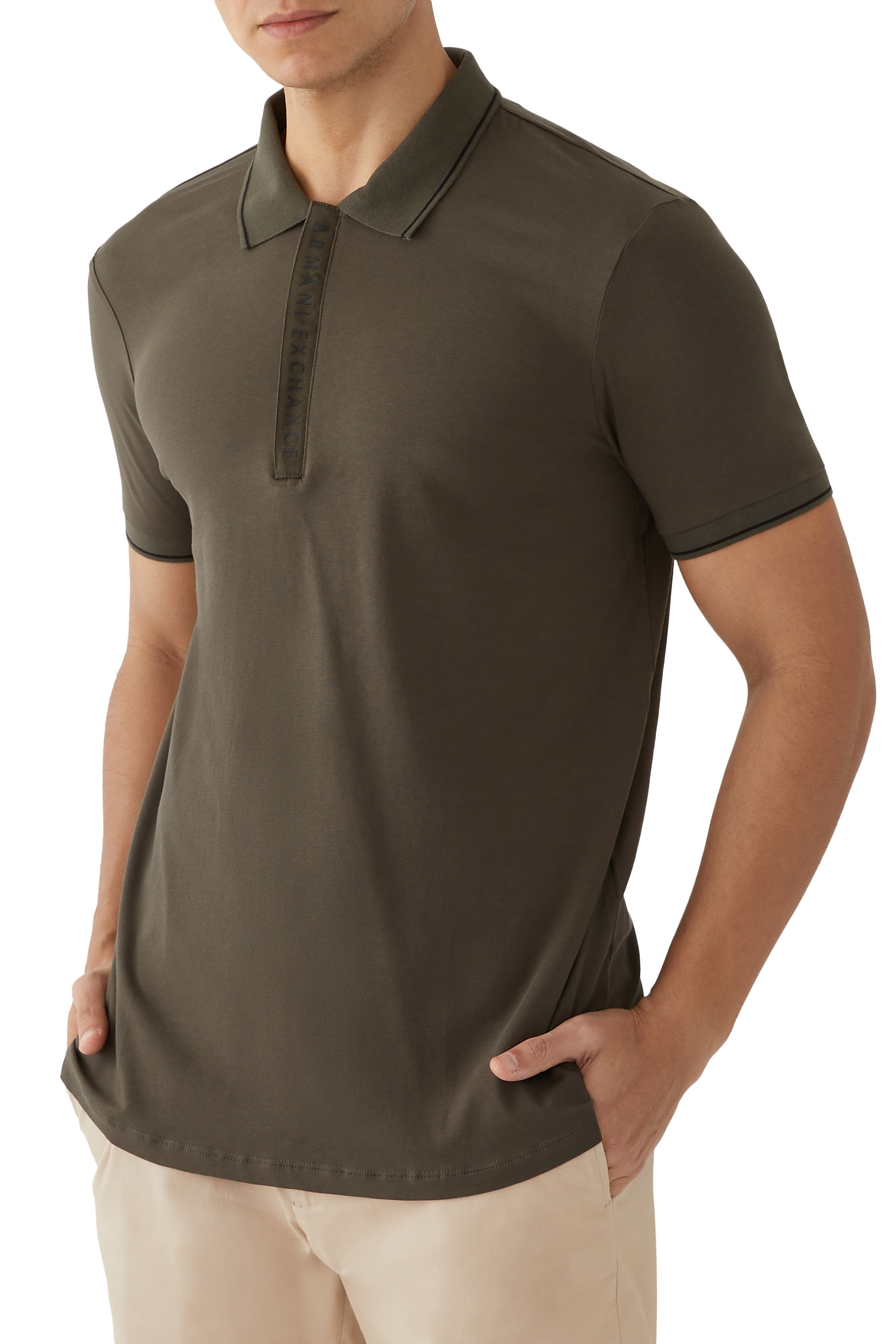 Contrasting Logo Polo Shirt