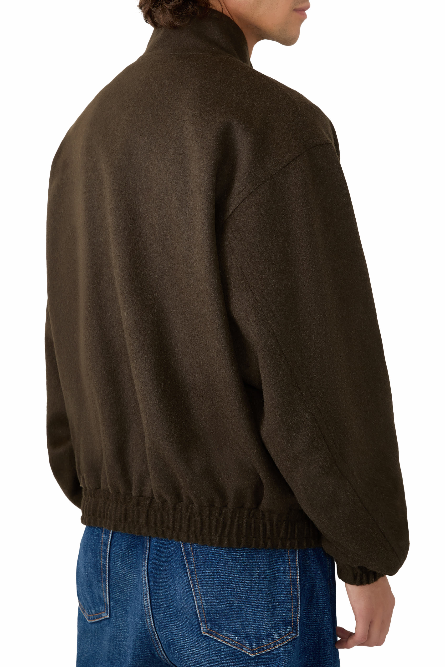 Baby Camel Flannel Zip Blouson