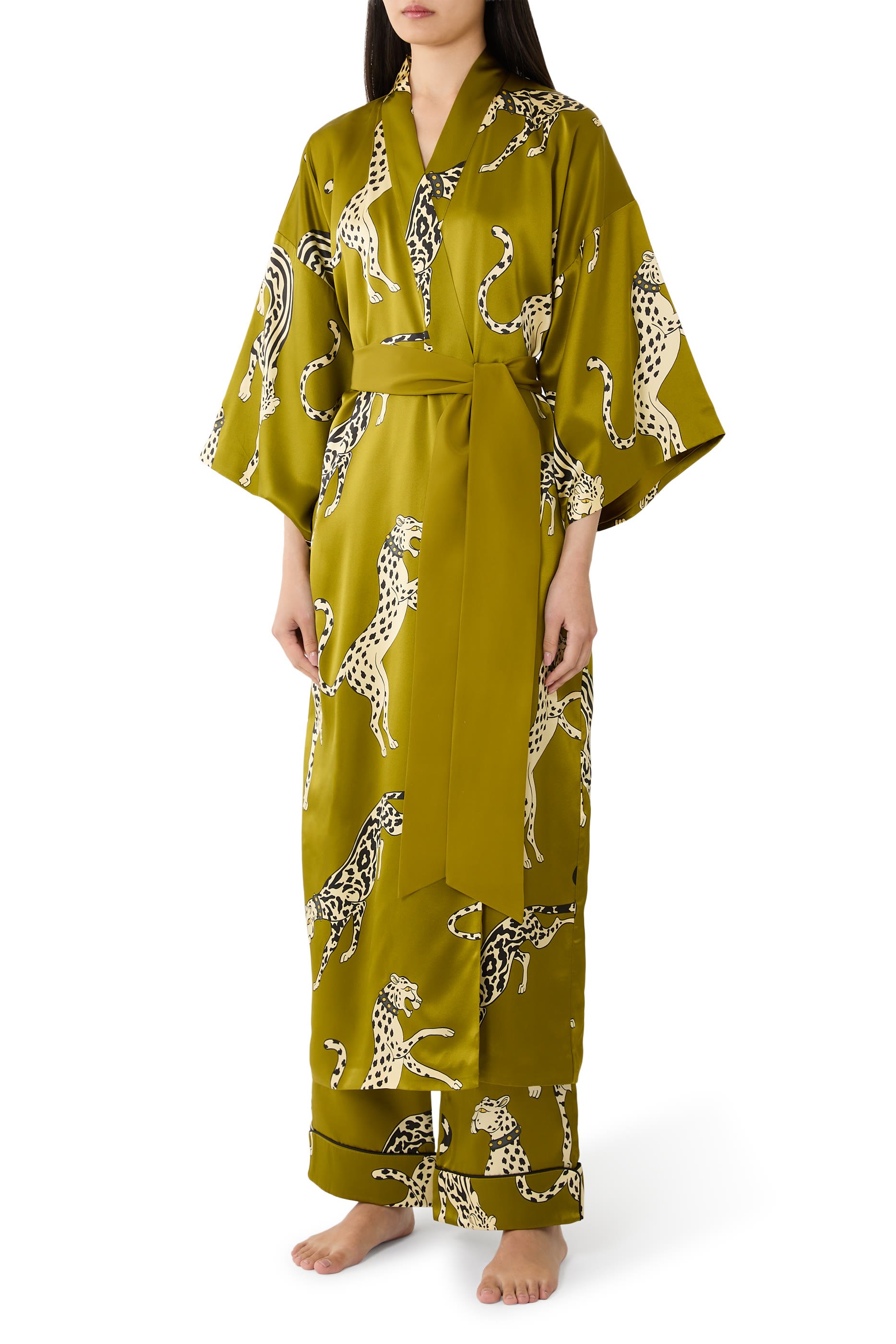 Queenie Chanson Leopard Robe 