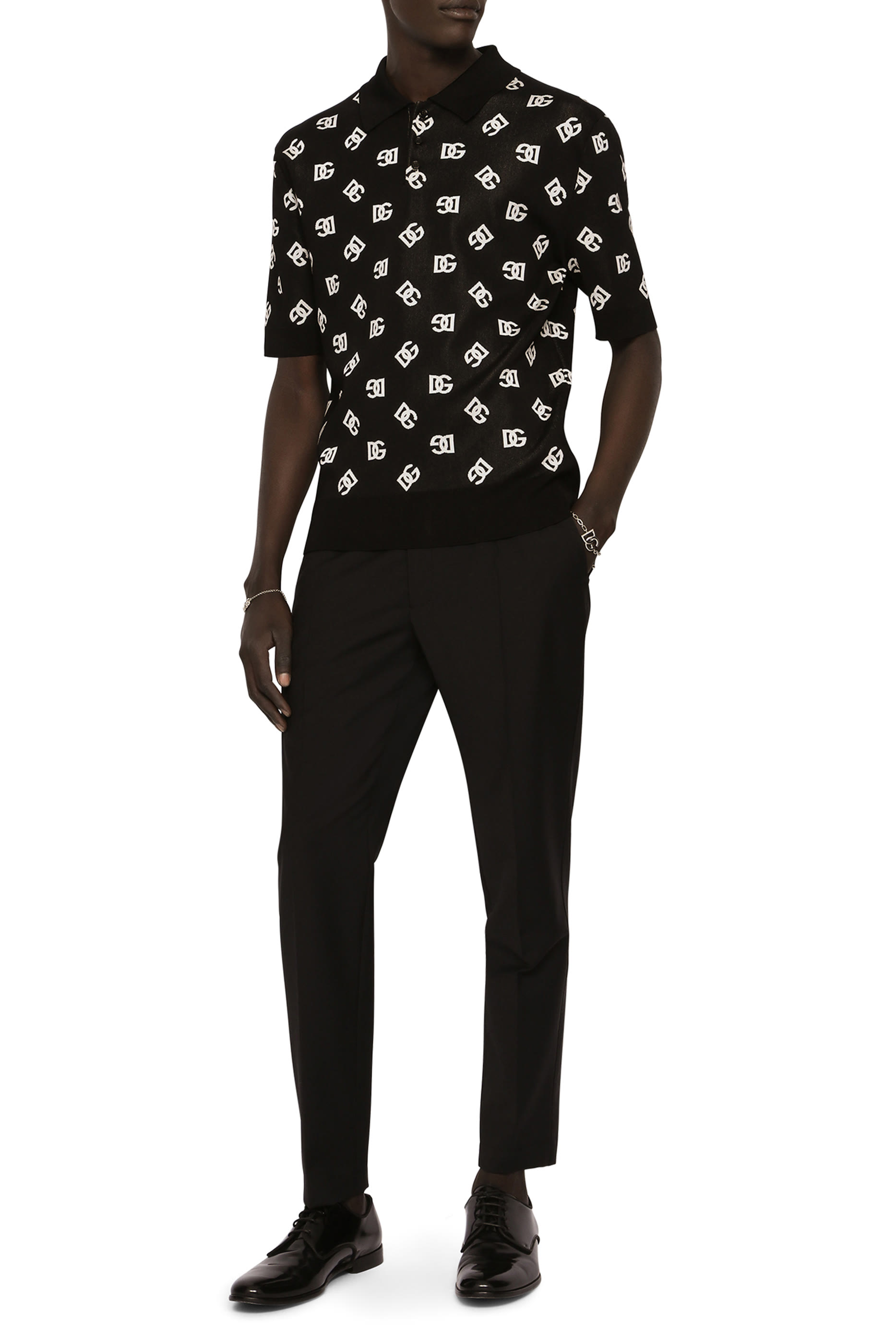 DG Embroidery Stretch Cotton Pants