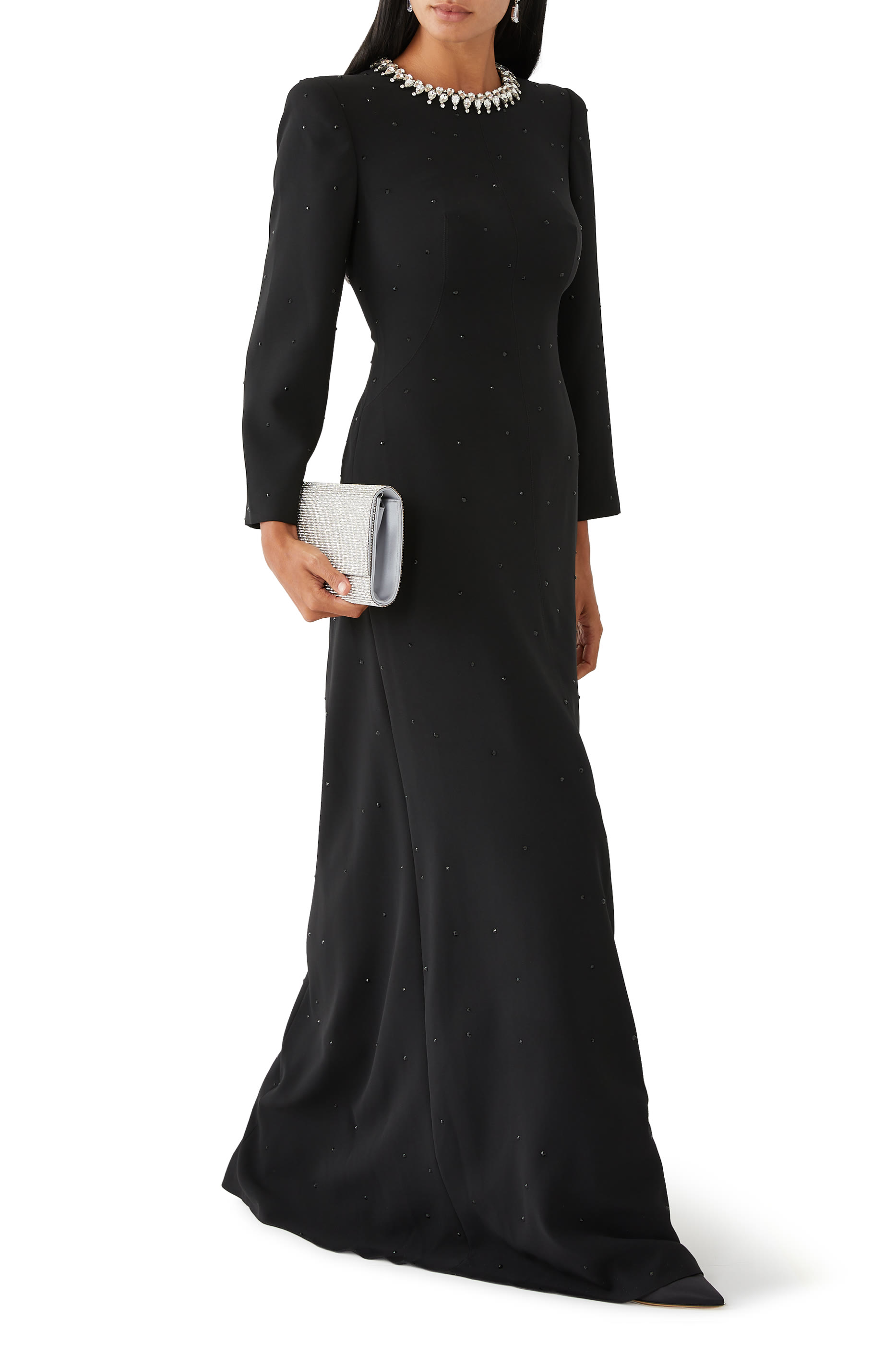 Mars Crystal-Embellished Gown