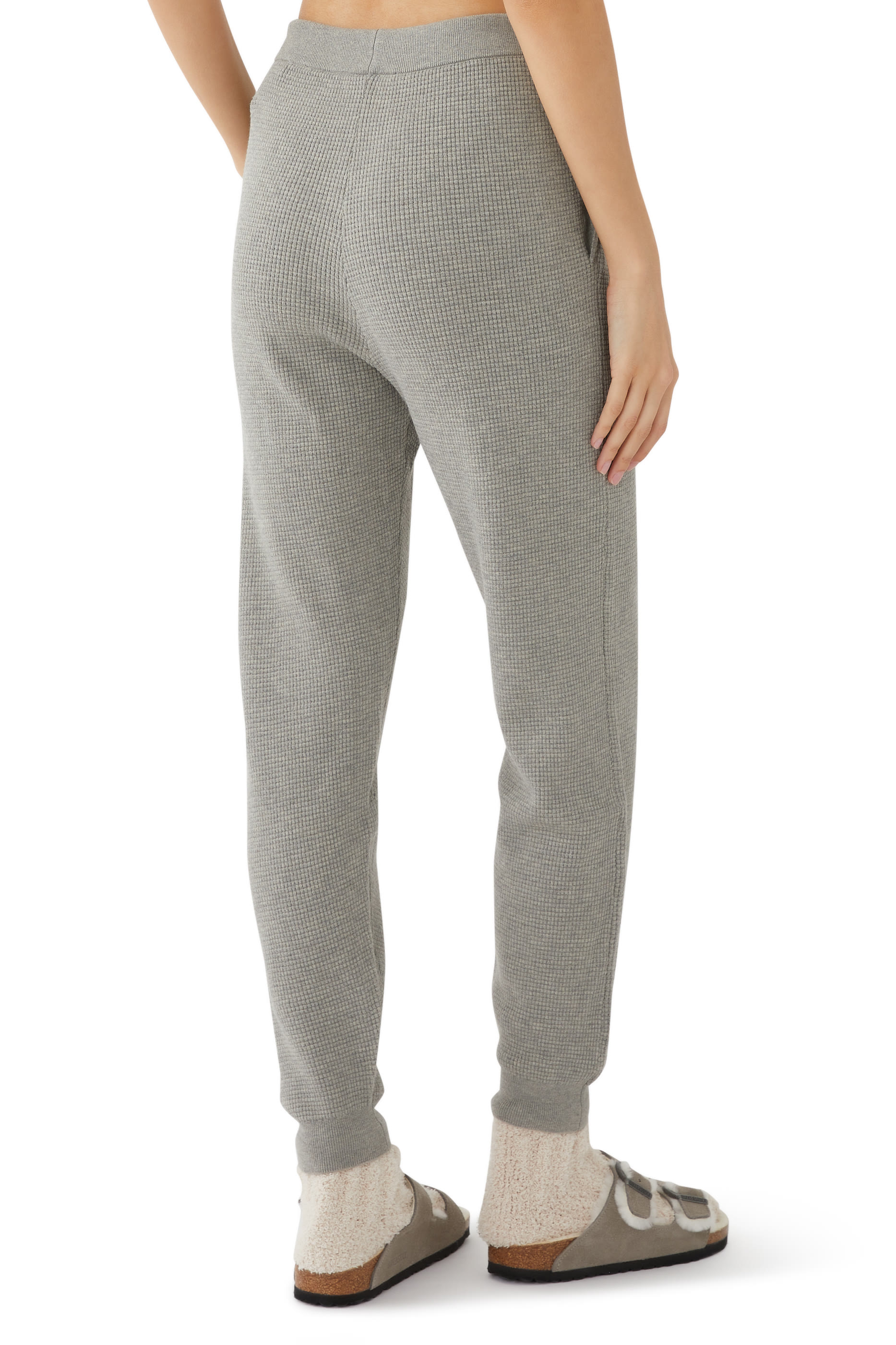 Waffle Fitted Sweatpants