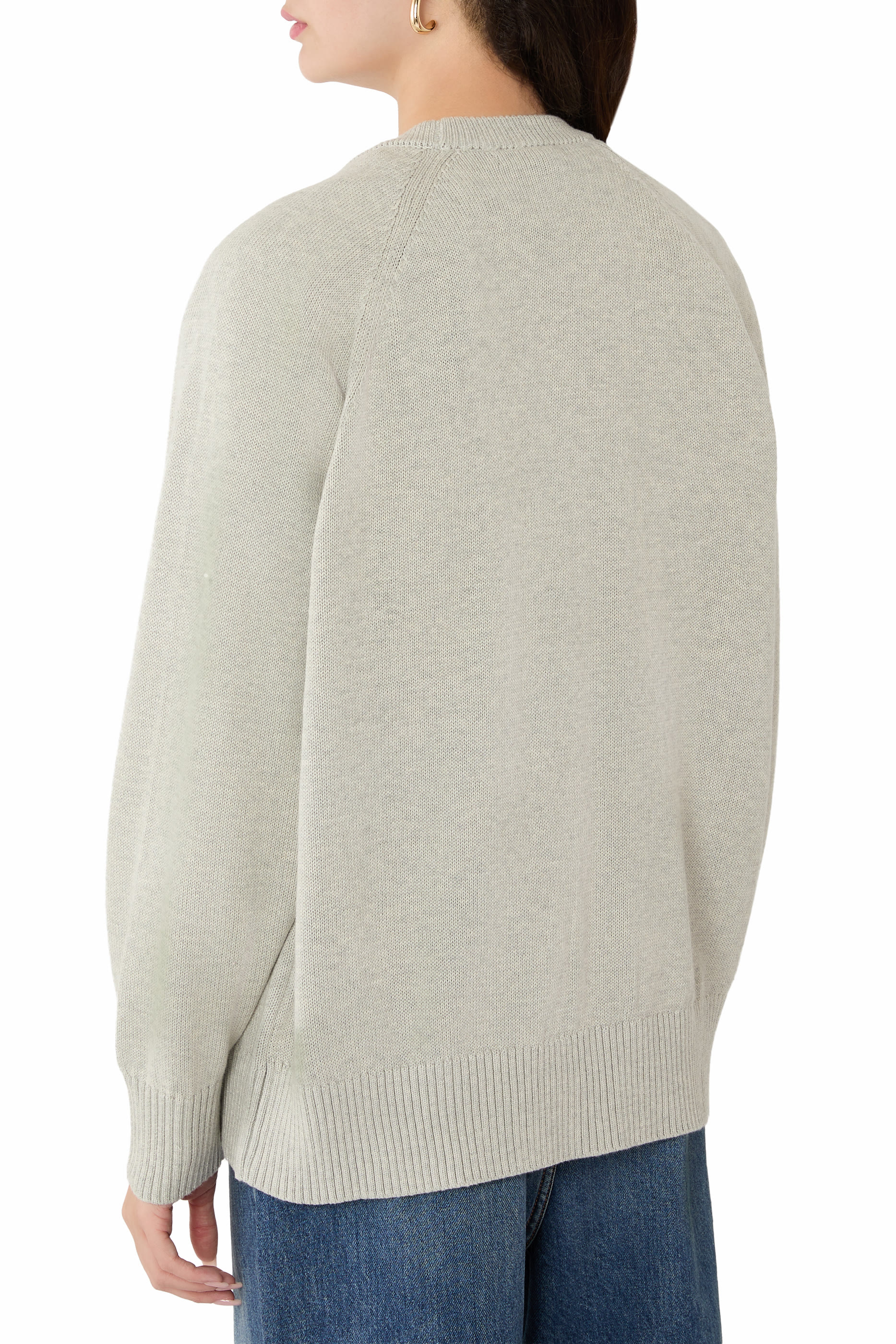 Logo V-Neck Cardigan