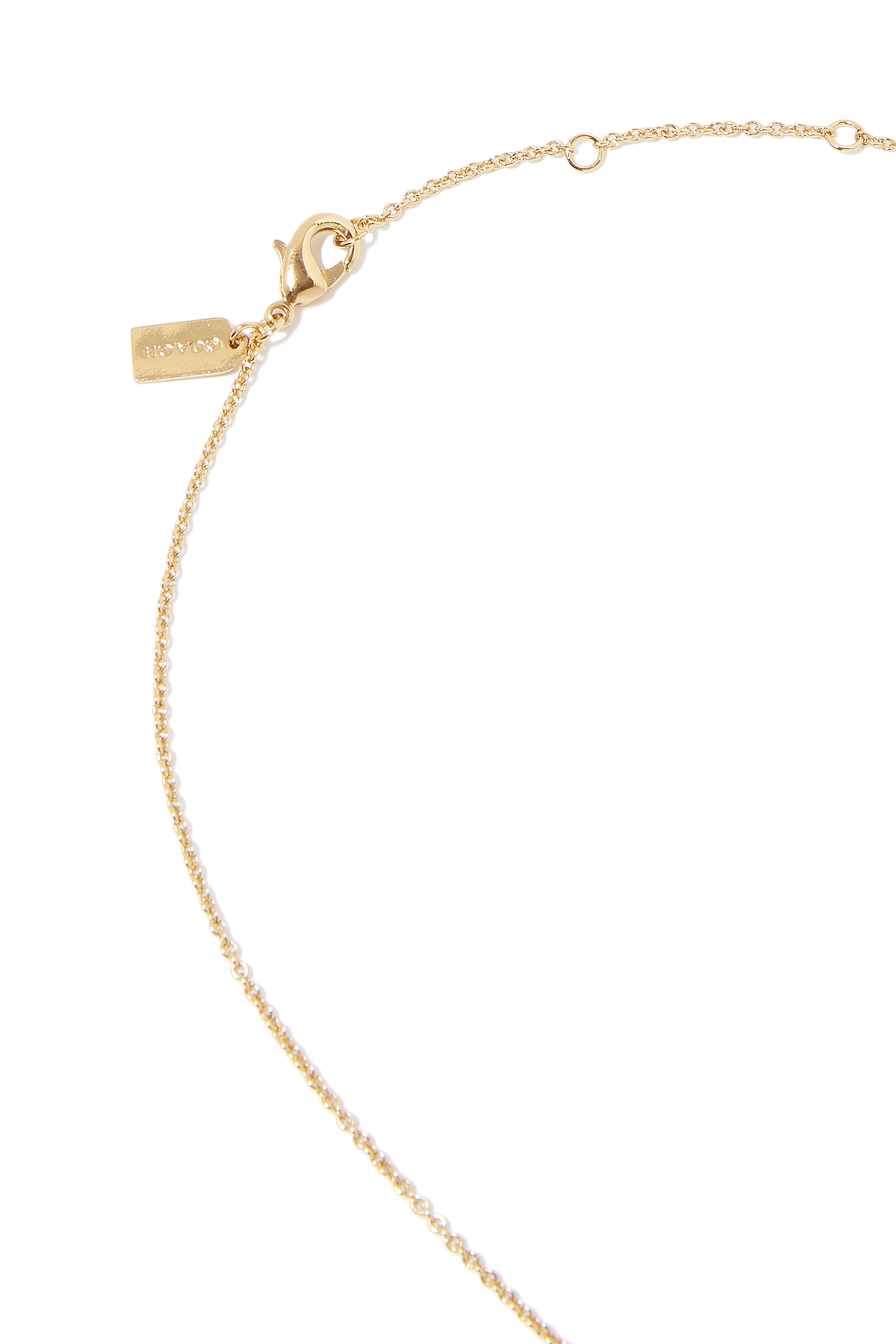 Open Circle Stone Necklace