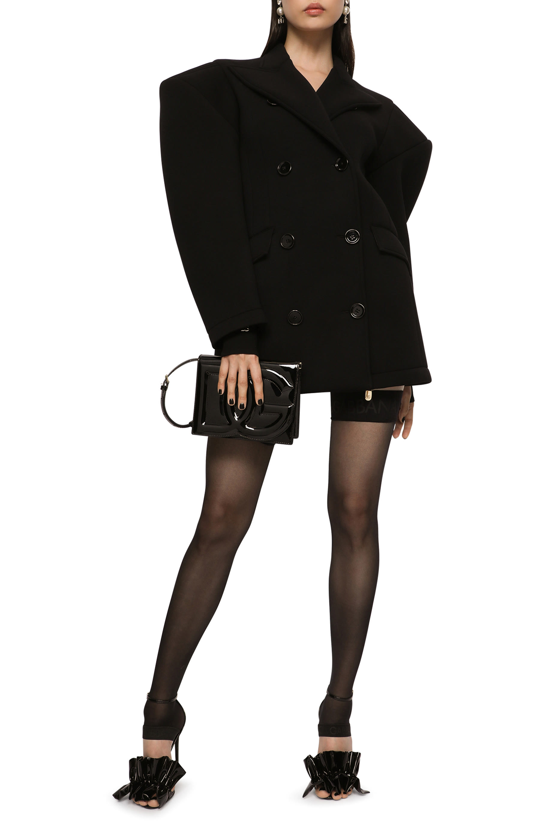 Patent Leather DG Logo Crossbody Bag